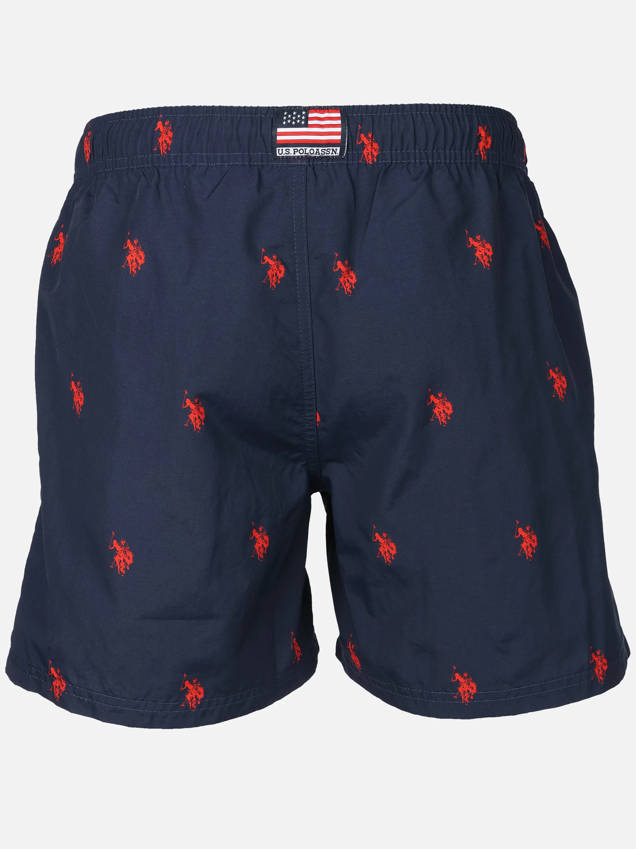 U.S. Polo Assn. He. Badeshorts allover Reiter Blau 924152 NAVY 2