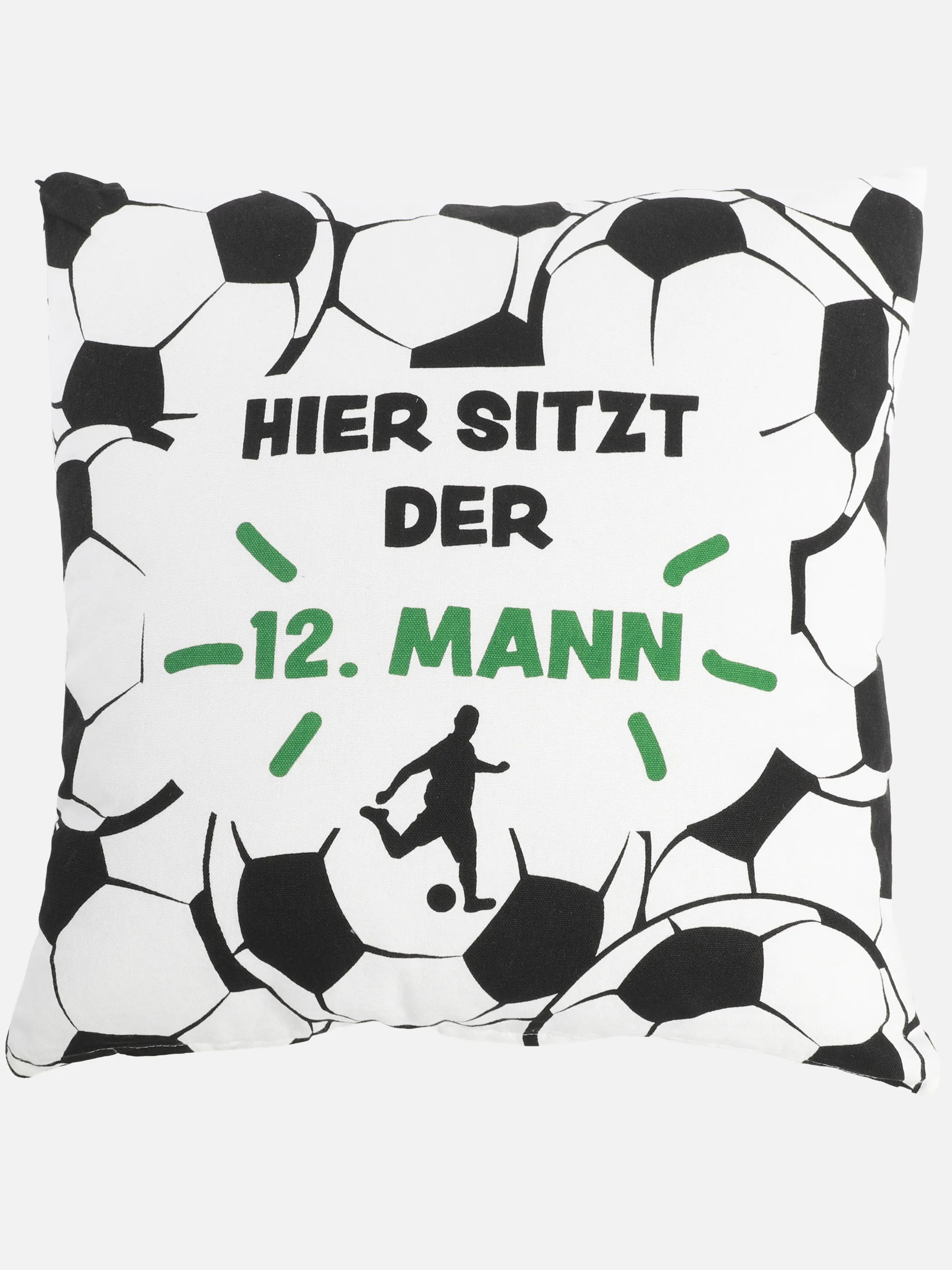 Dream House Deko Kissen "Hier sitzt der 12 Weiß 928897 WEIß 1