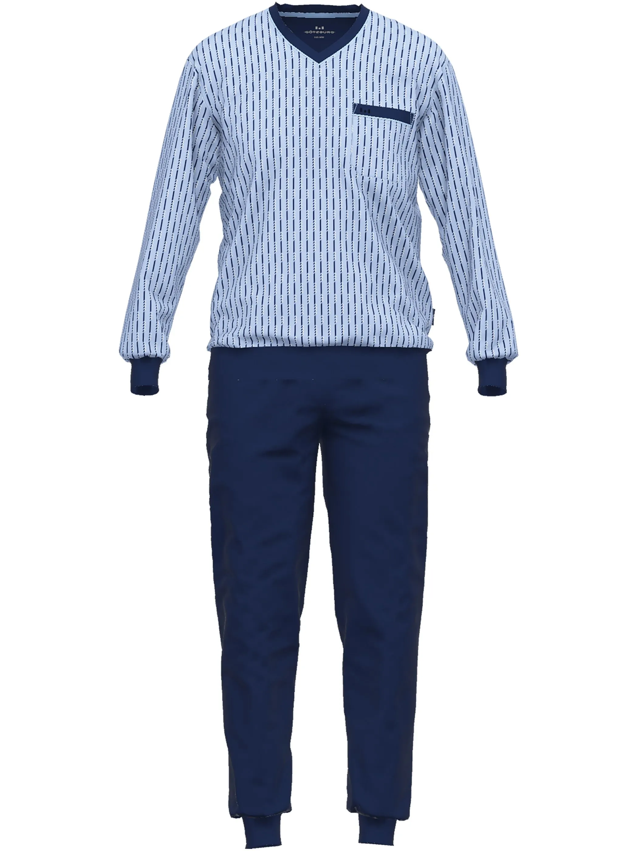 Götzburg 452013/4008 Pyjama, V-A., Bünd Blau 853008 625 1 Götzburg 452013/4008 Pyjama, V-A., Bünd Blau 853008 625 1