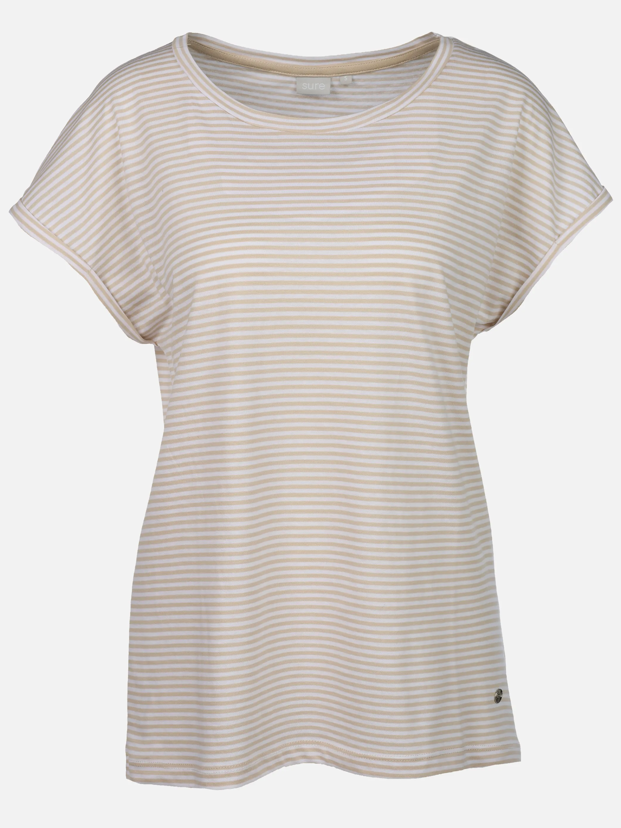 Sure Da-Streifen-T-Shirt Beige 922010 FRENCHOAK 1