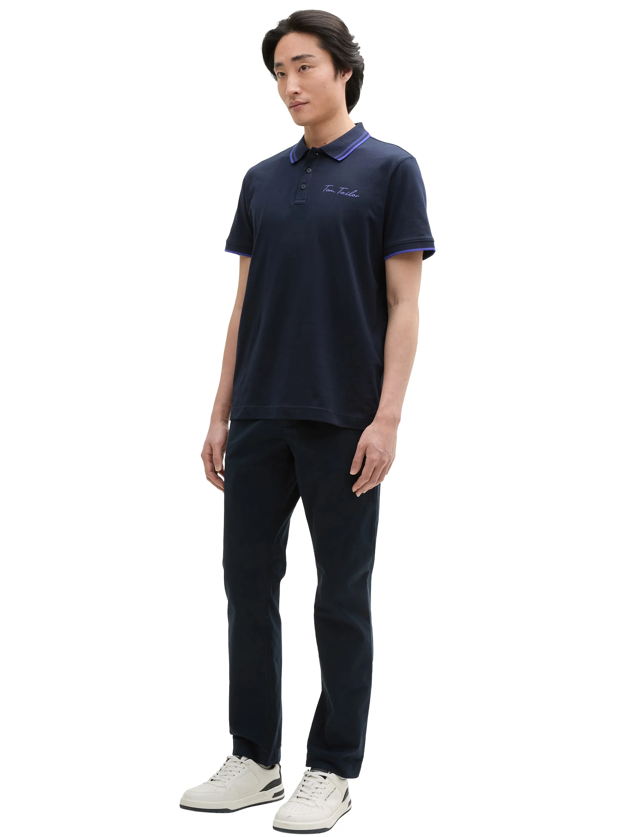 Tom Tailor 1046739 basic jersey polo Marine 910664 10668 4
