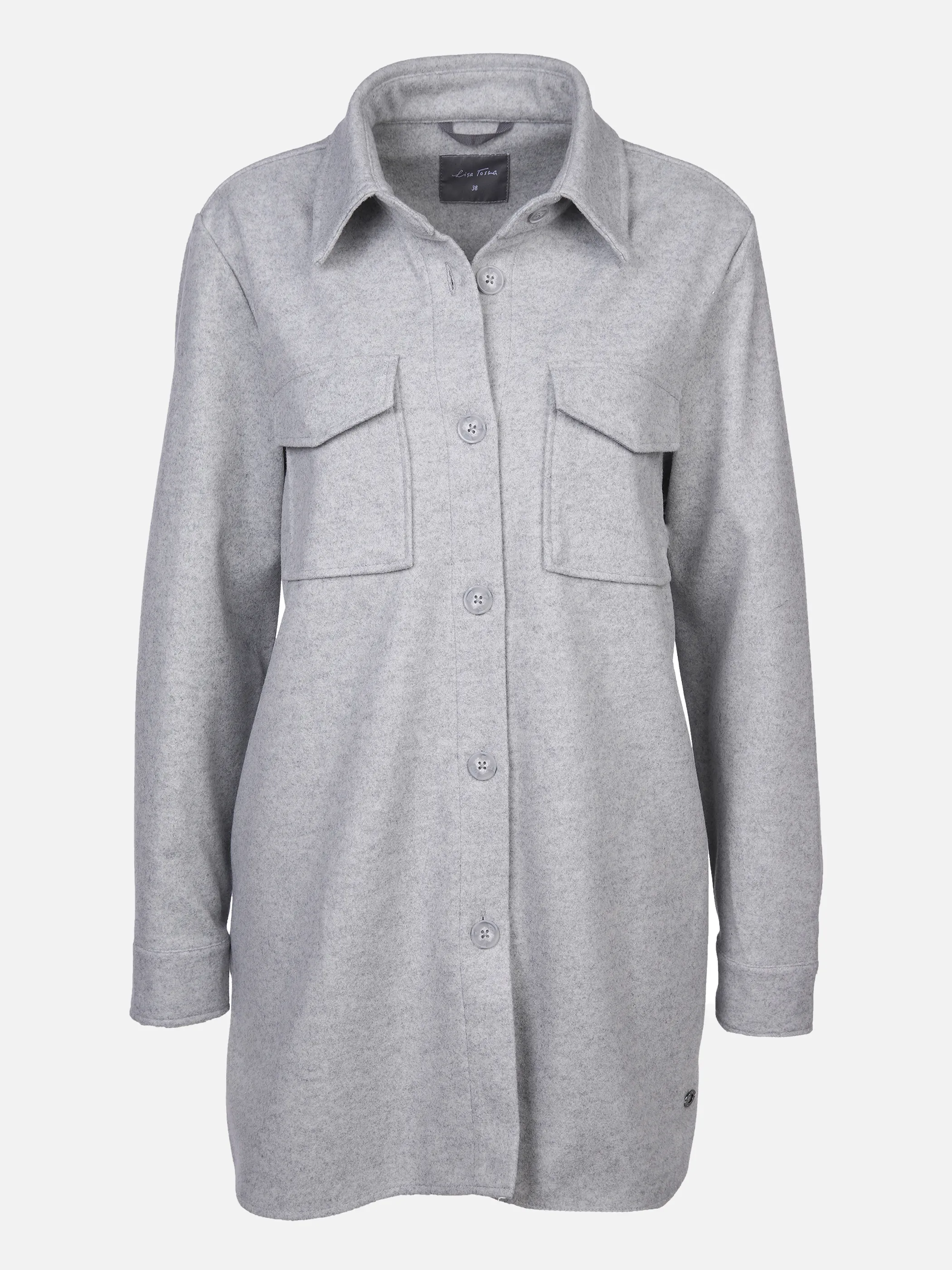 Lisa Tossa Da-Overshirt in Melange Grau 866237 GRAU MEL. 1