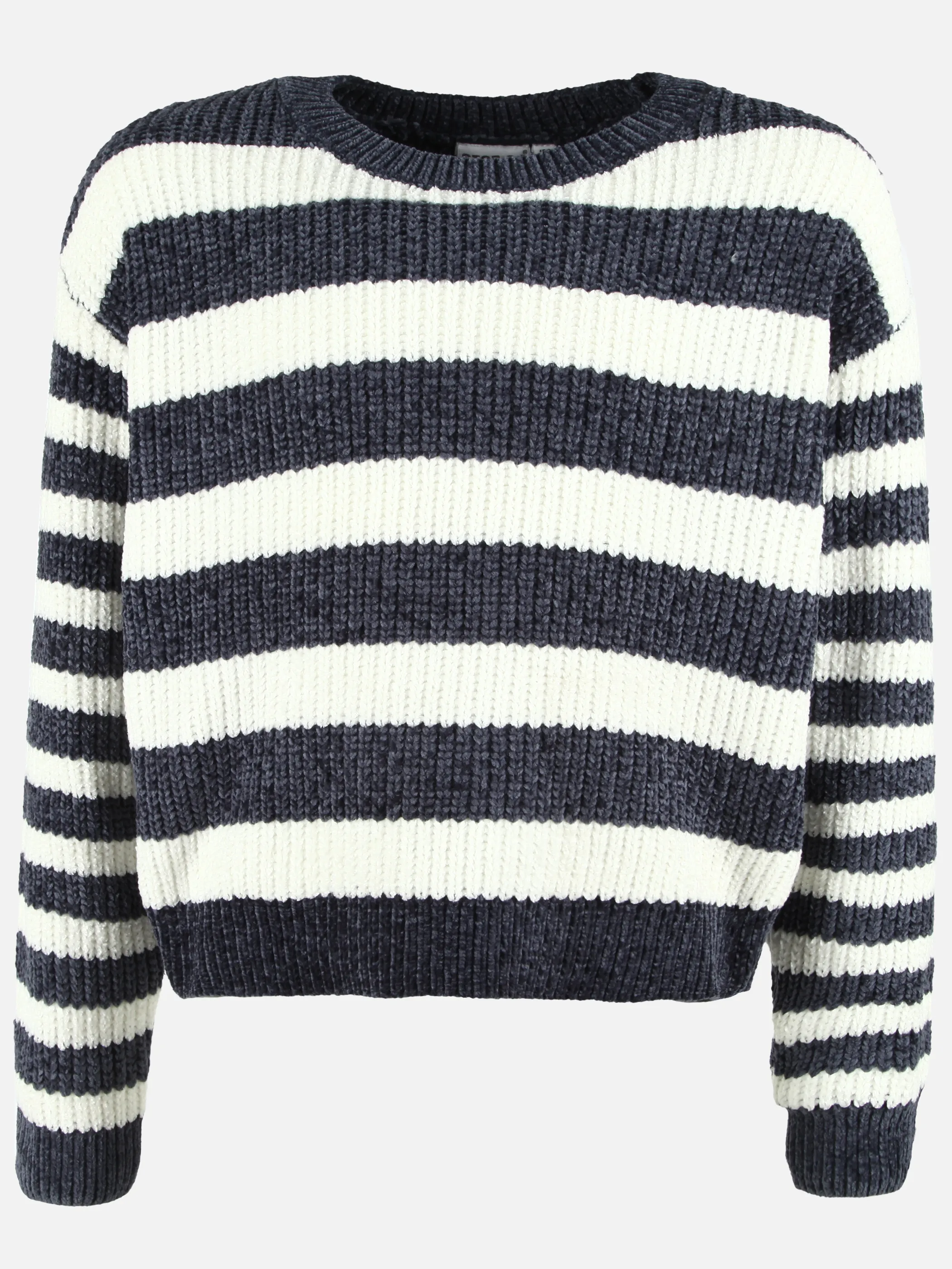 Stop + Go JM Pullover gestreift in weiß + pink Grau 901440 GRAU MEL. 1 Stop + Go JM Pullover gestreift in weiß + pink Grau 901440 GRAU MEL. 1