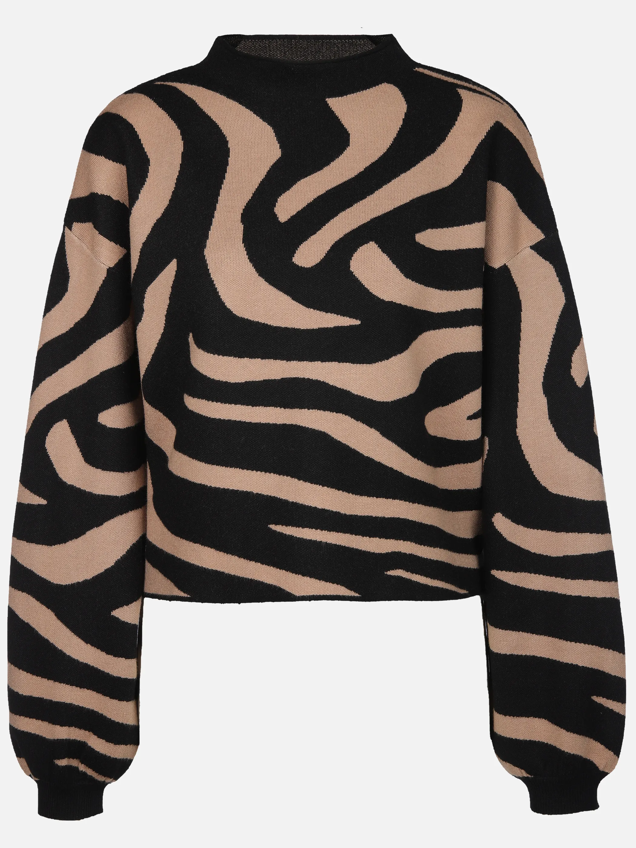 Apricot X129072 Apricot Zebra Jacquard Drop Should Jump Schwarz 922465 BLK 1