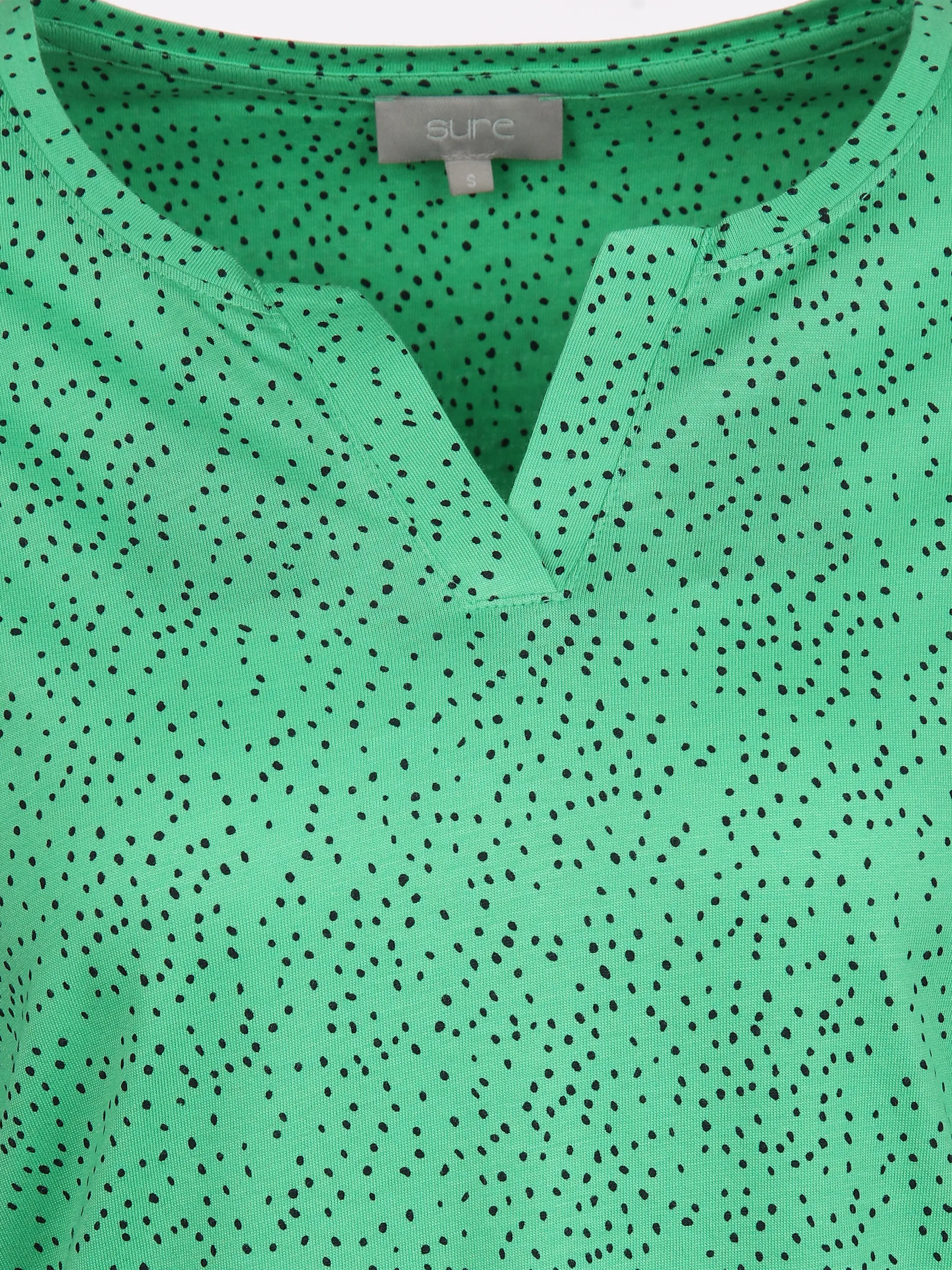 Sure Da-Shirt m. 3/4 Arm Grün 889303 GREEN NAVY 3
