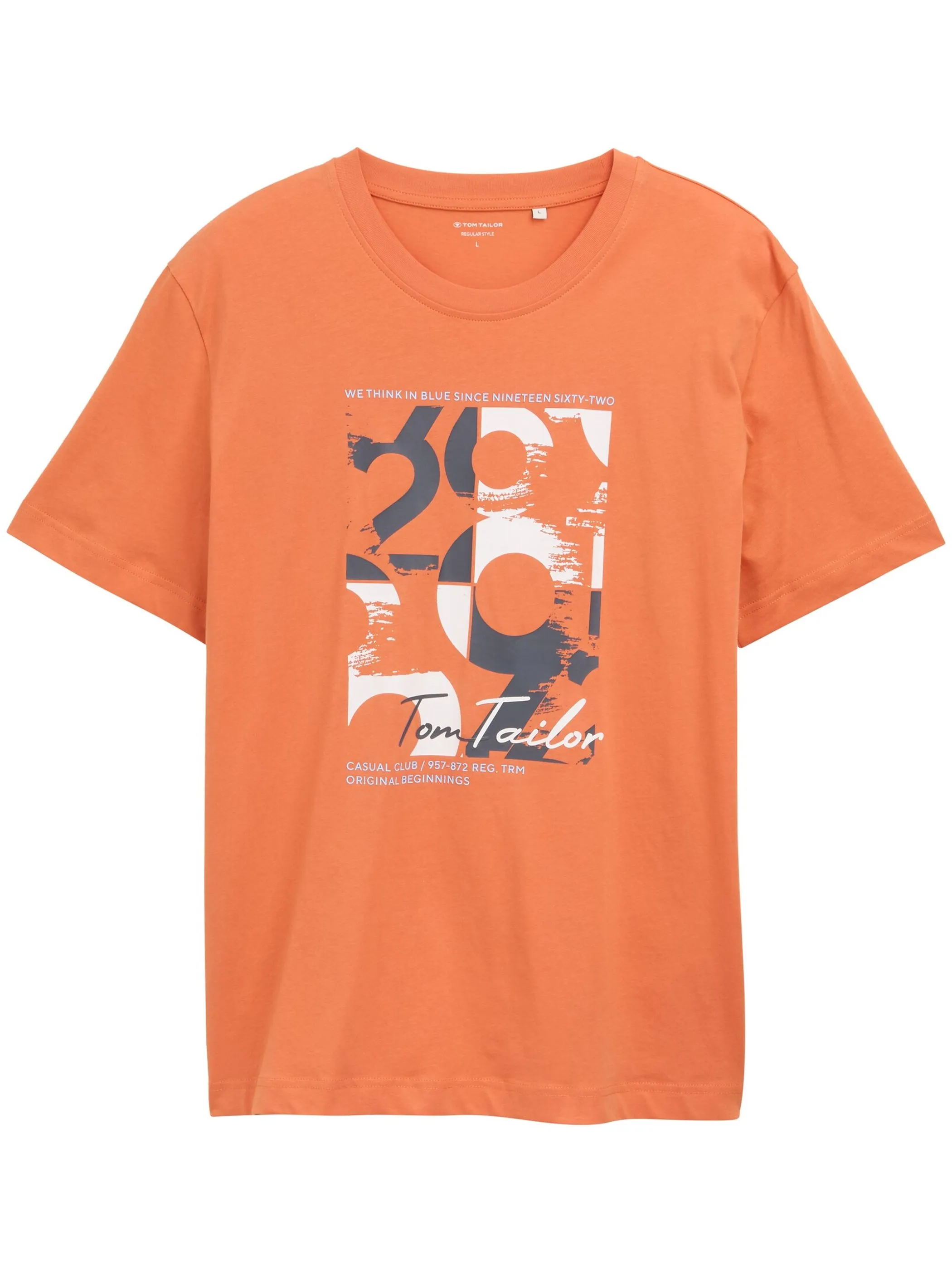 Tom Tailor 1046714 printed t-shirt Orange 910665 37755 1
