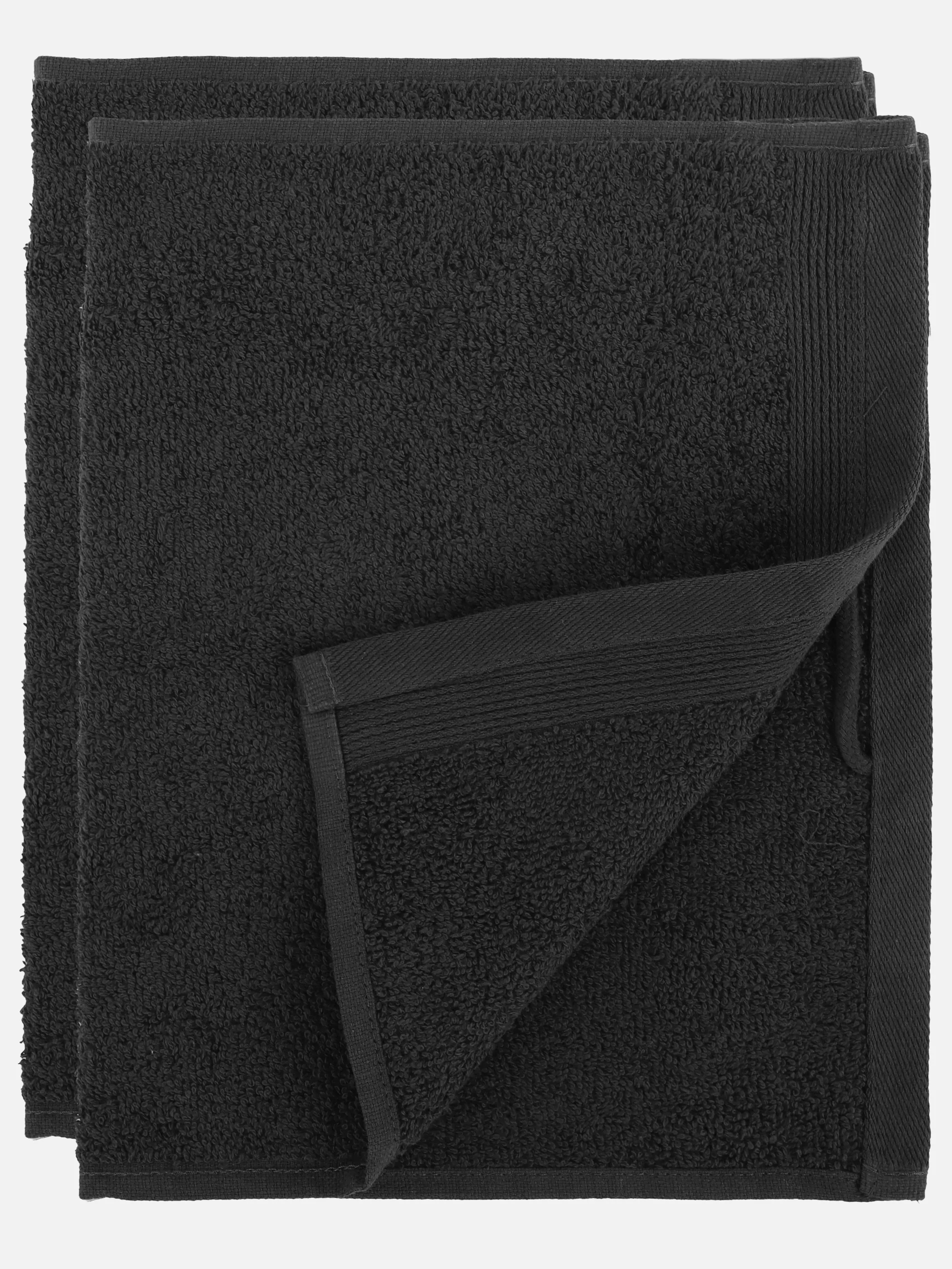 AWG Mode - Gästetuch, 2er Set, 30x50cm | SCHWARZ | 30/50