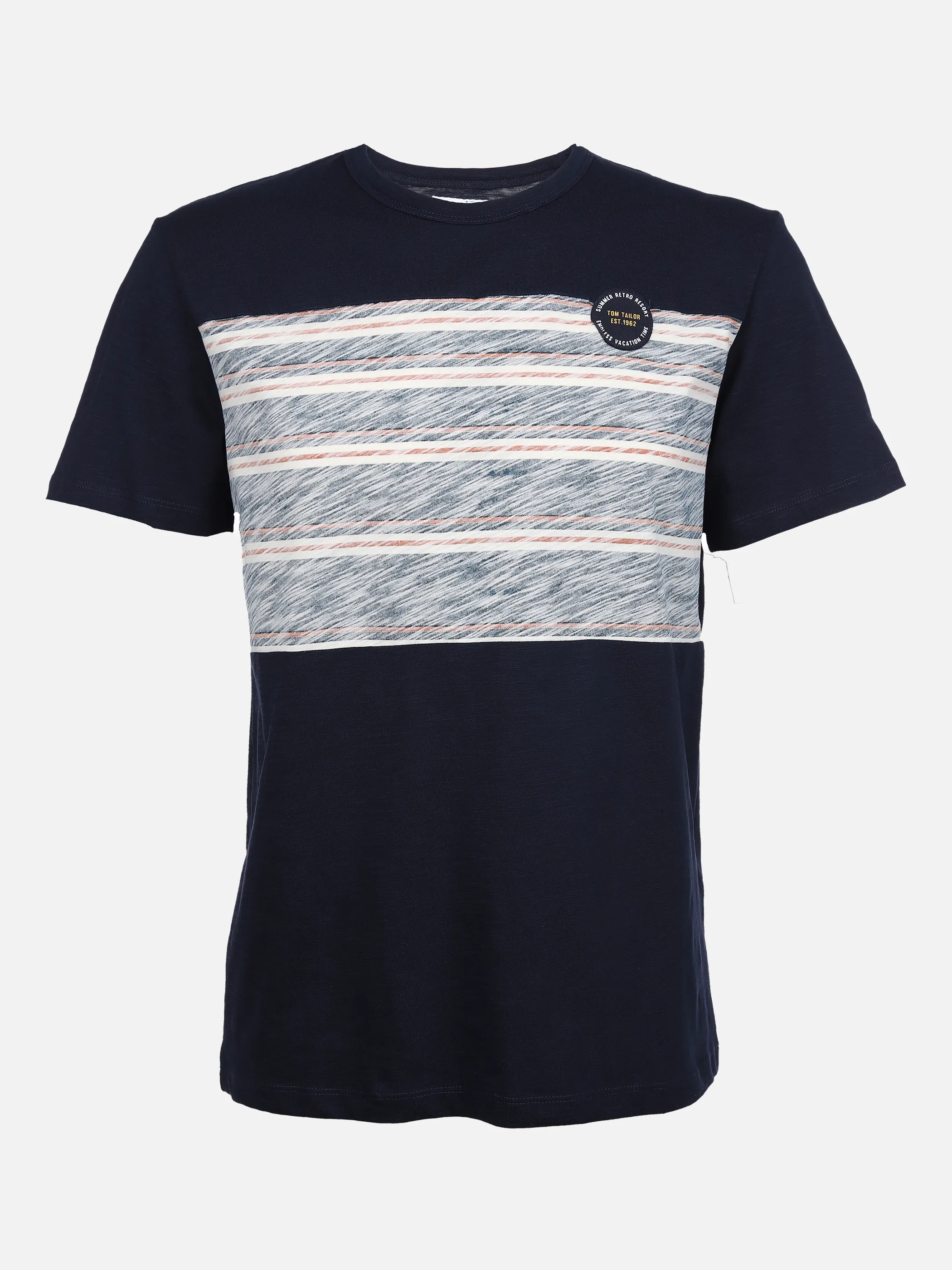 Tom Tailor 1031631 panel striped t-shirt Blau 865784 10668 1 Tom Tailor 1031631 panel striped t-shirt Blau 865784 10668 1