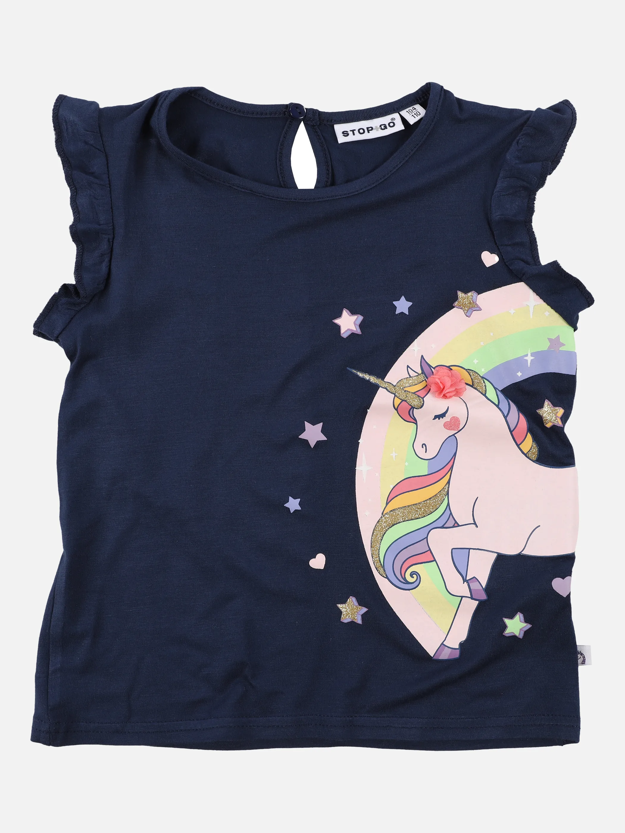 Stop + Go KM TShirt mit Druck und Applikation Blau 875498 NAVY 1