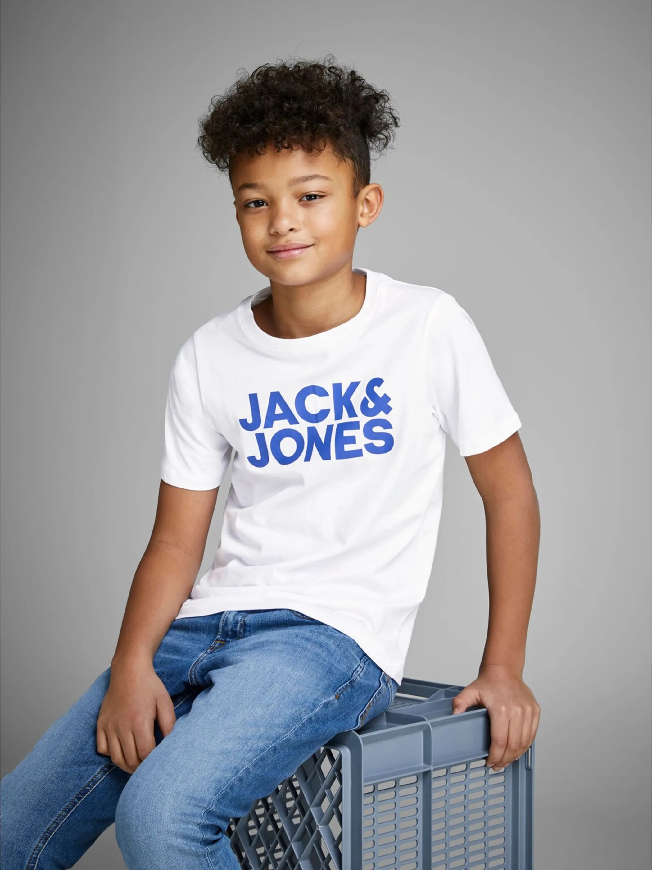 Jack&Jones Junior 12152730 JJECORP LOGO TEE SS C Weiß 848088 178074004 5