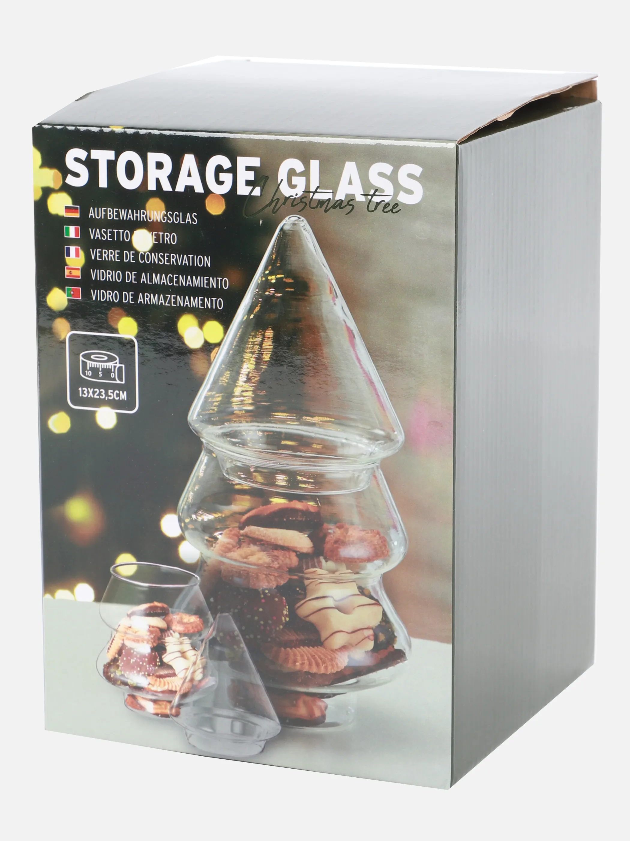 Dream House Aufbewahrungsglas Weihnachtsba Weiß 899709 WEIß 1 Dream House Aufbewahrungsglas Weihnachtsba Weiß 899709 WEIß 1