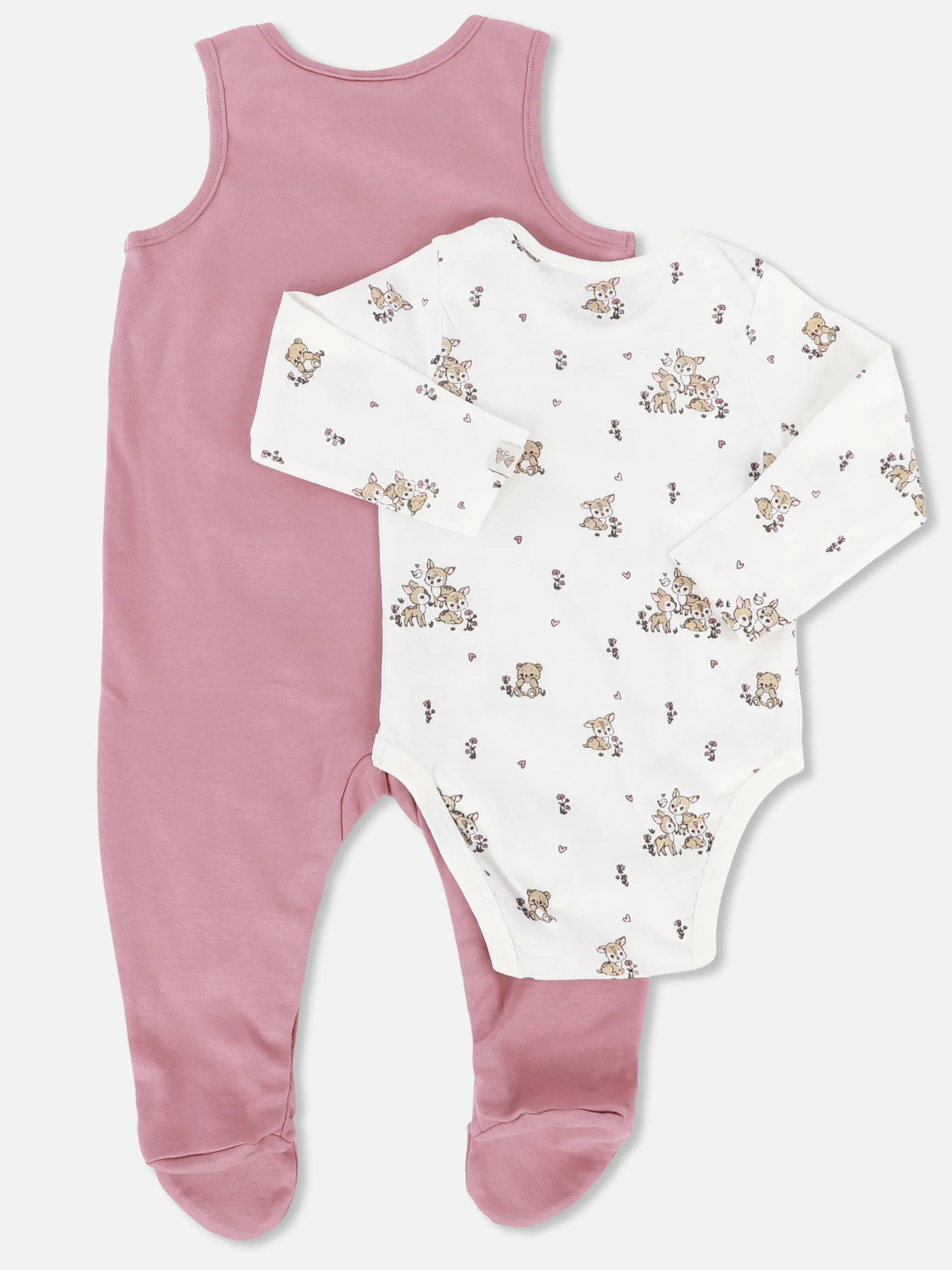 Bubble Gum BM Set Romper + Shirt rosa/weiß Rosa 930677 ROSA/WEIß 3