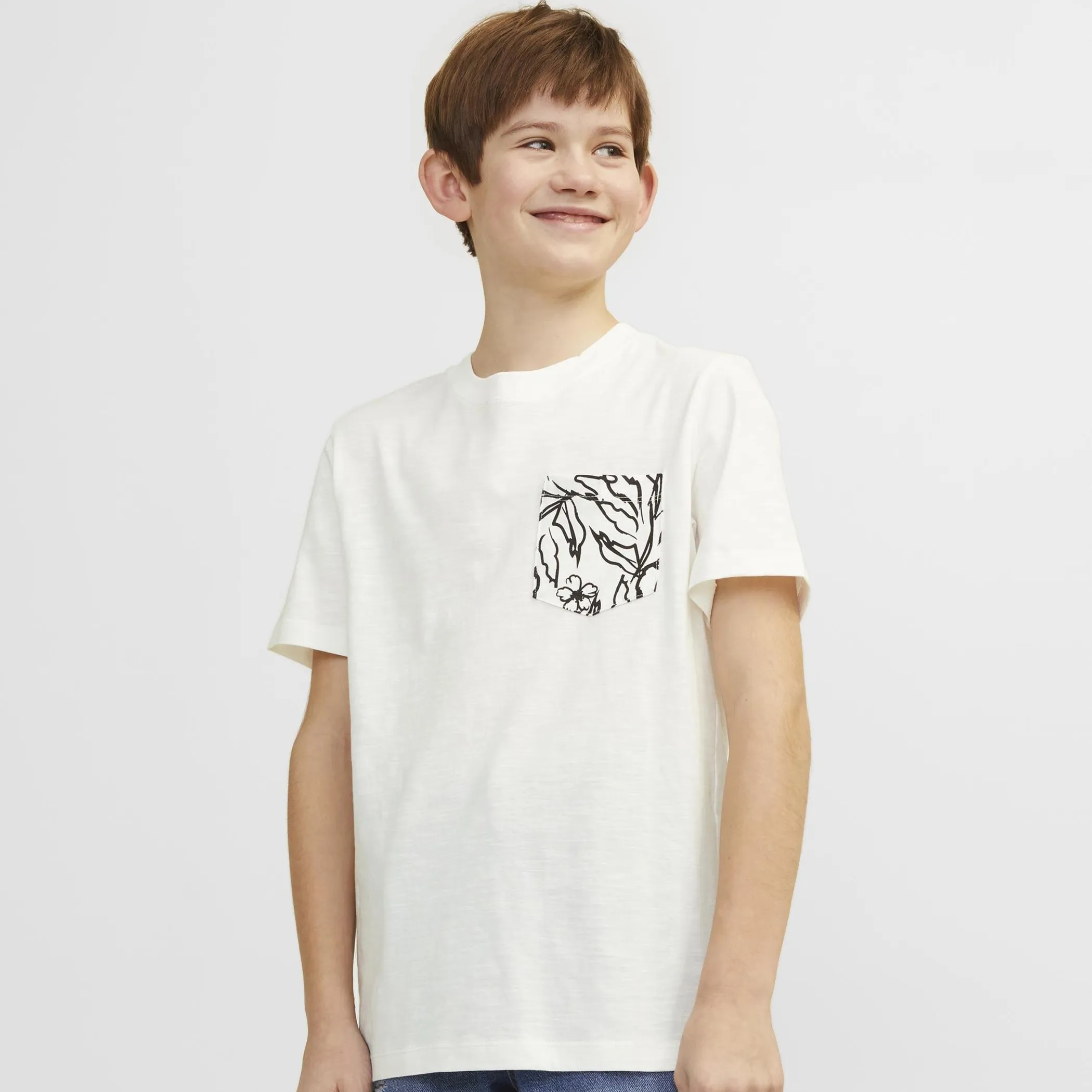 Jack&Jones Junior 12253977 JORLAFAYETTE POCKET T Weiß 892301 177642 4