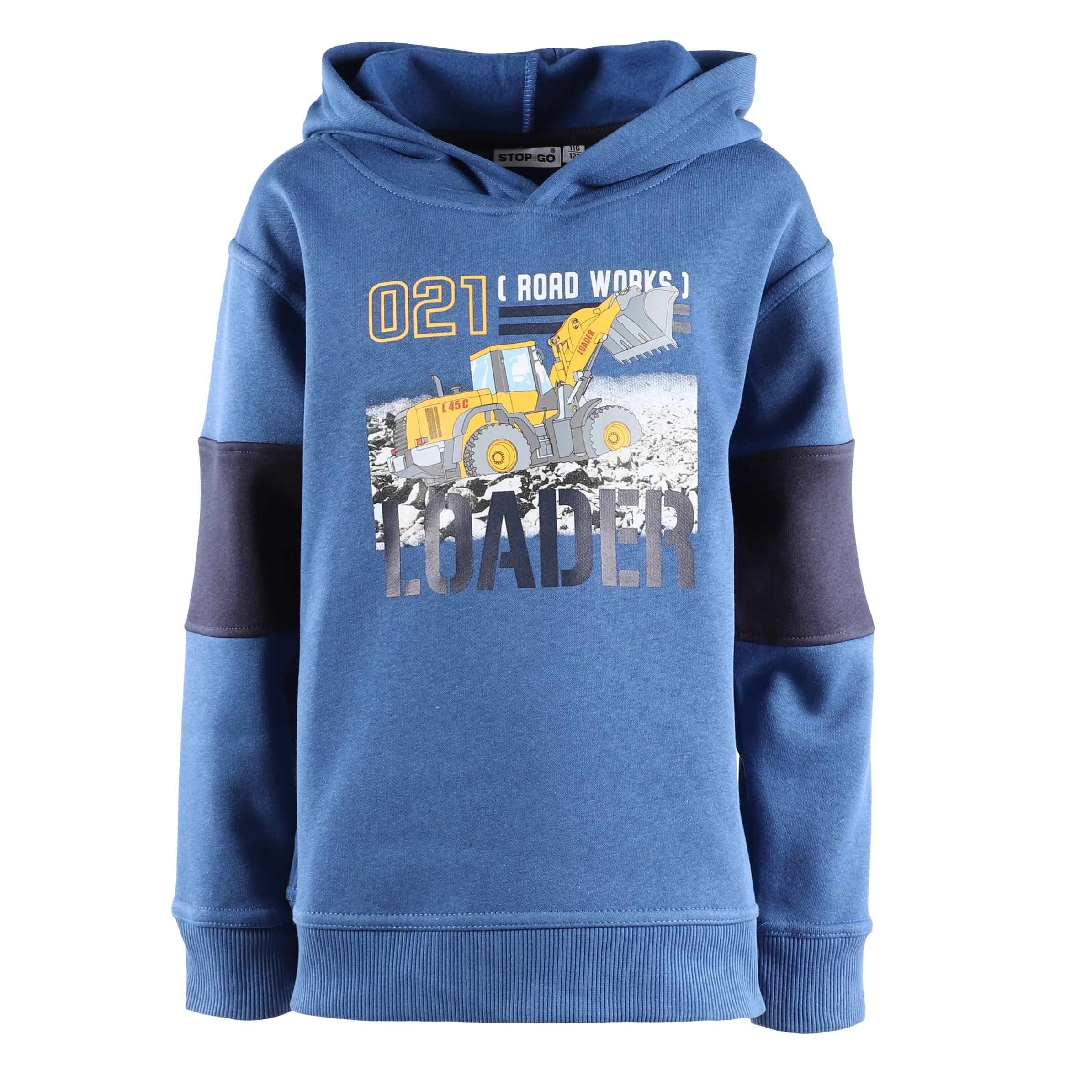Stop + Go KJ Sweat Hoodie in blau mit Traktor Blau 881627 BLAU 1