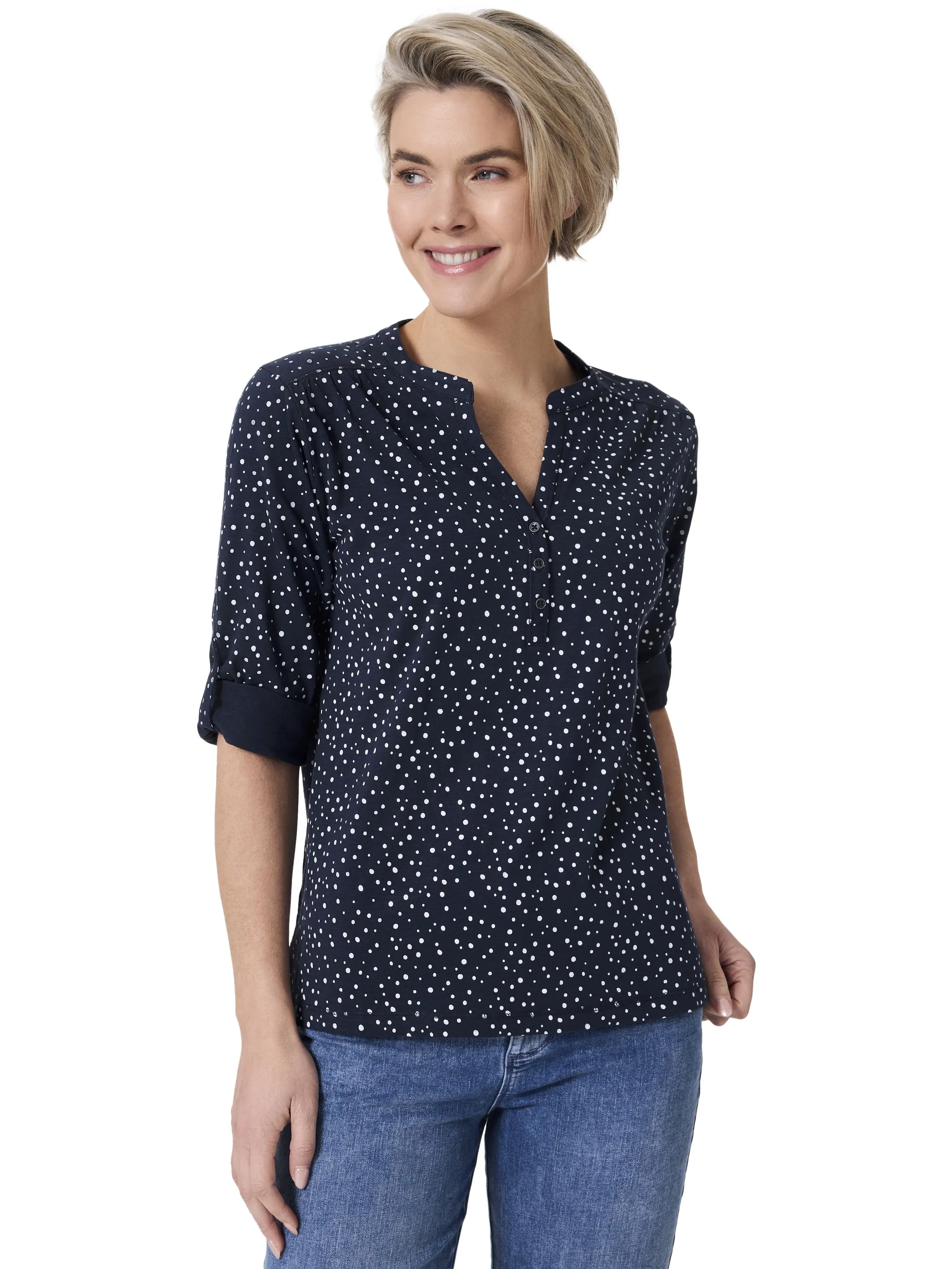 Stooker DOB 25560240009124 Da. T-Shirts / Marine 911308 9124 1