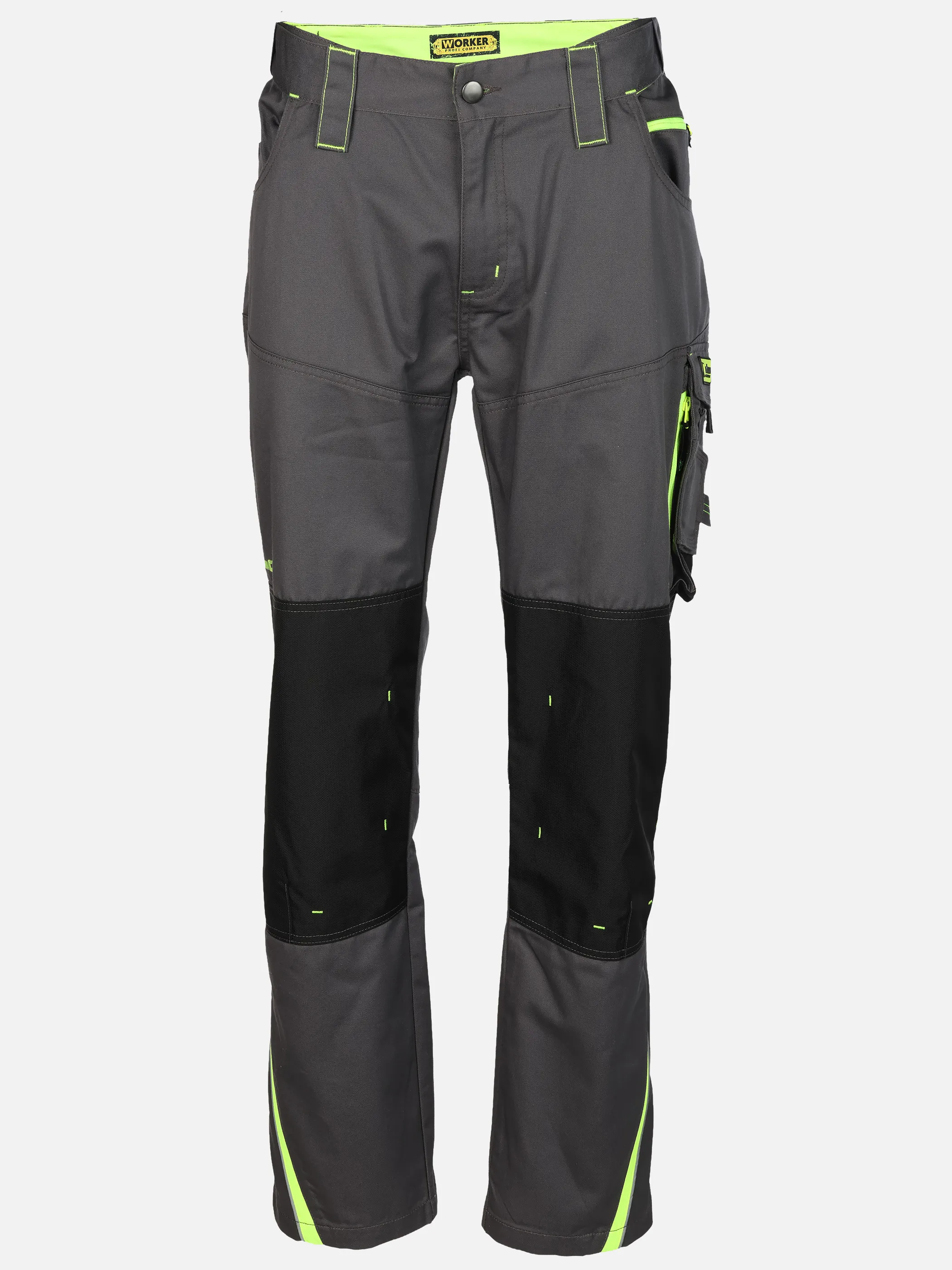 Worker He. Arbeitshose Neon Grau 929610 GR N YELLO 1