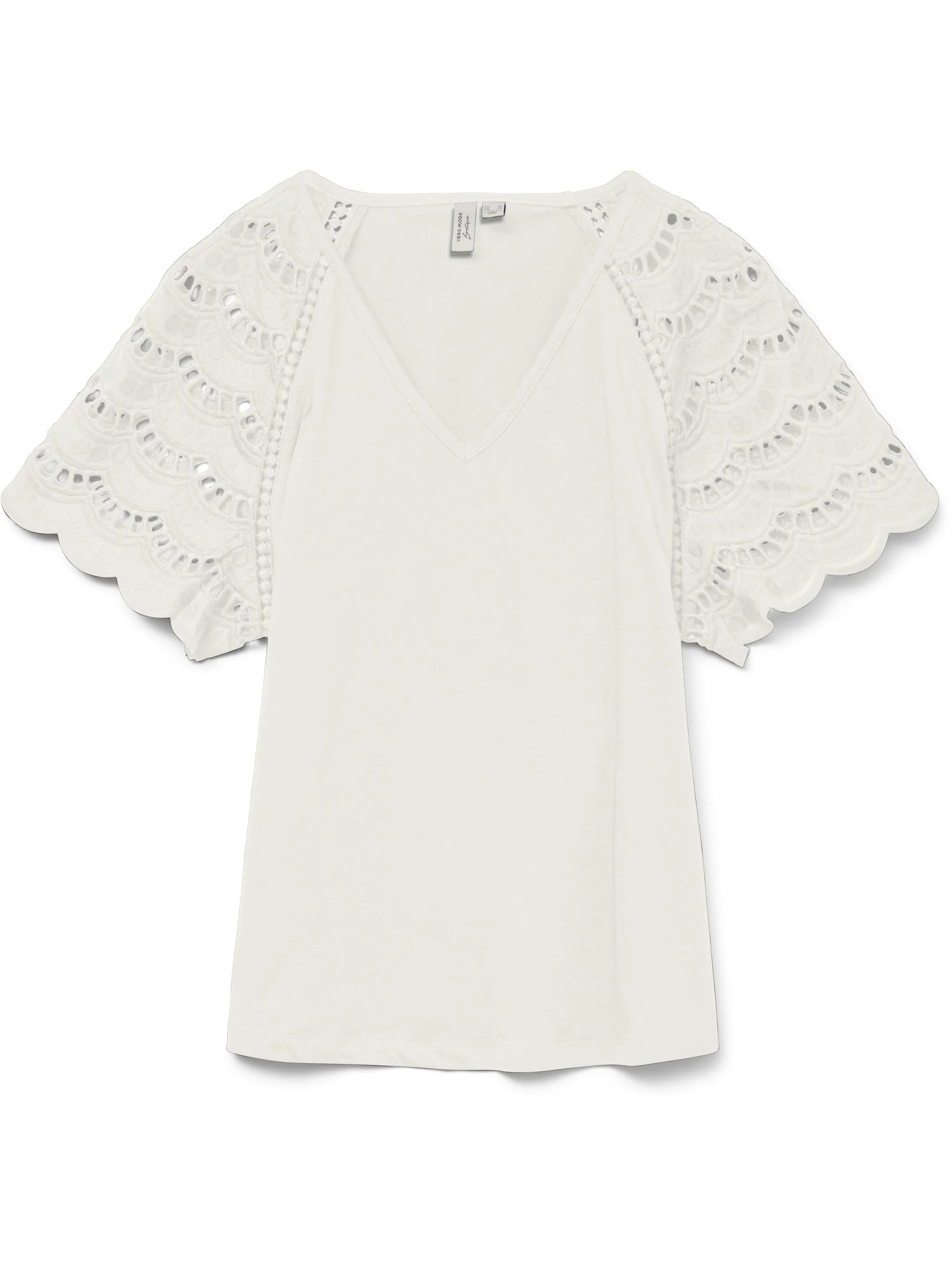 Vero Moda 10327083 VMBLASY S/S T-SHIRT J Weiß 906283 175598 1