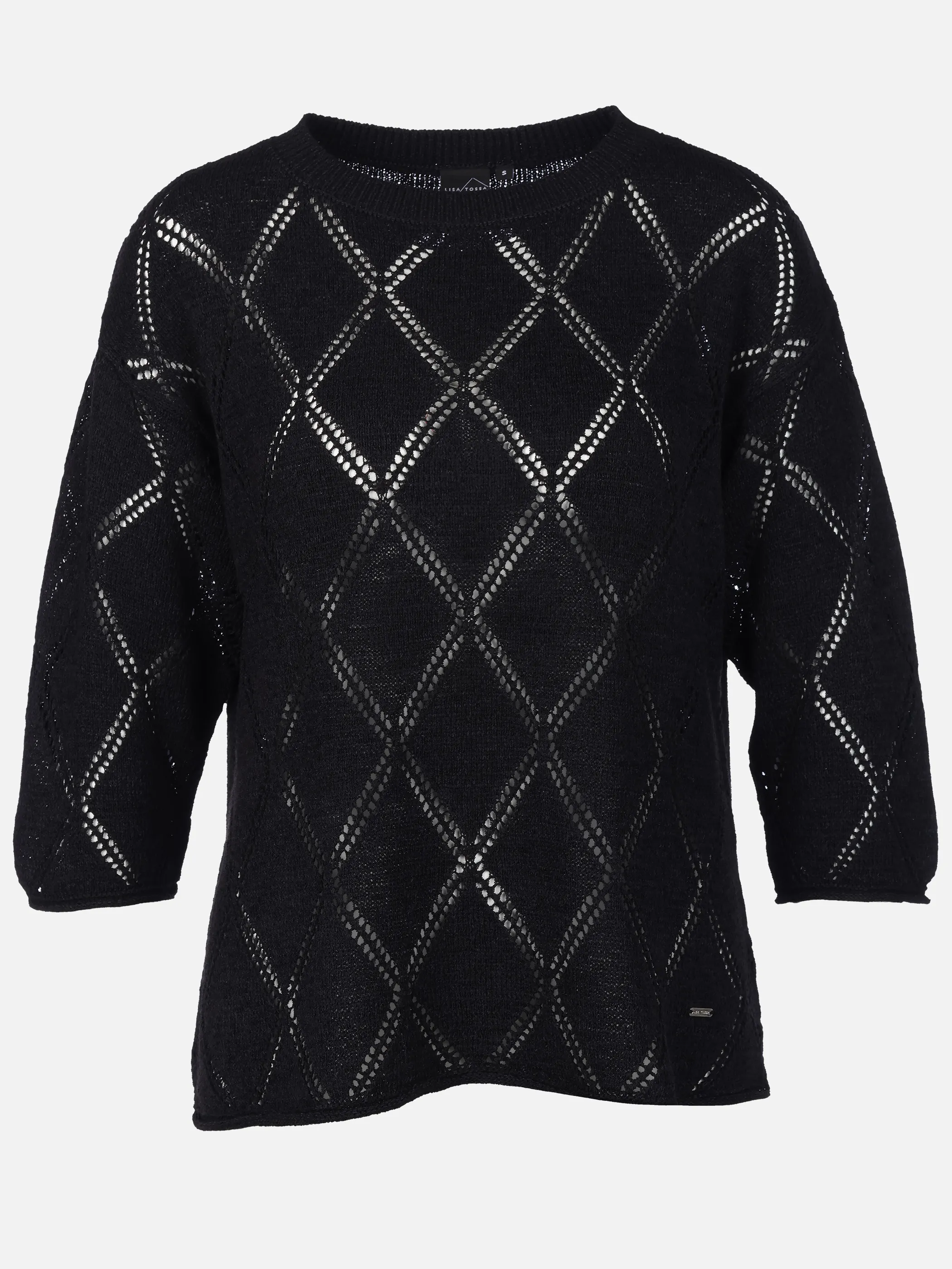 Lisa Tossa Da-Bändchengarn Pullover Schwarz 920860 SW 1