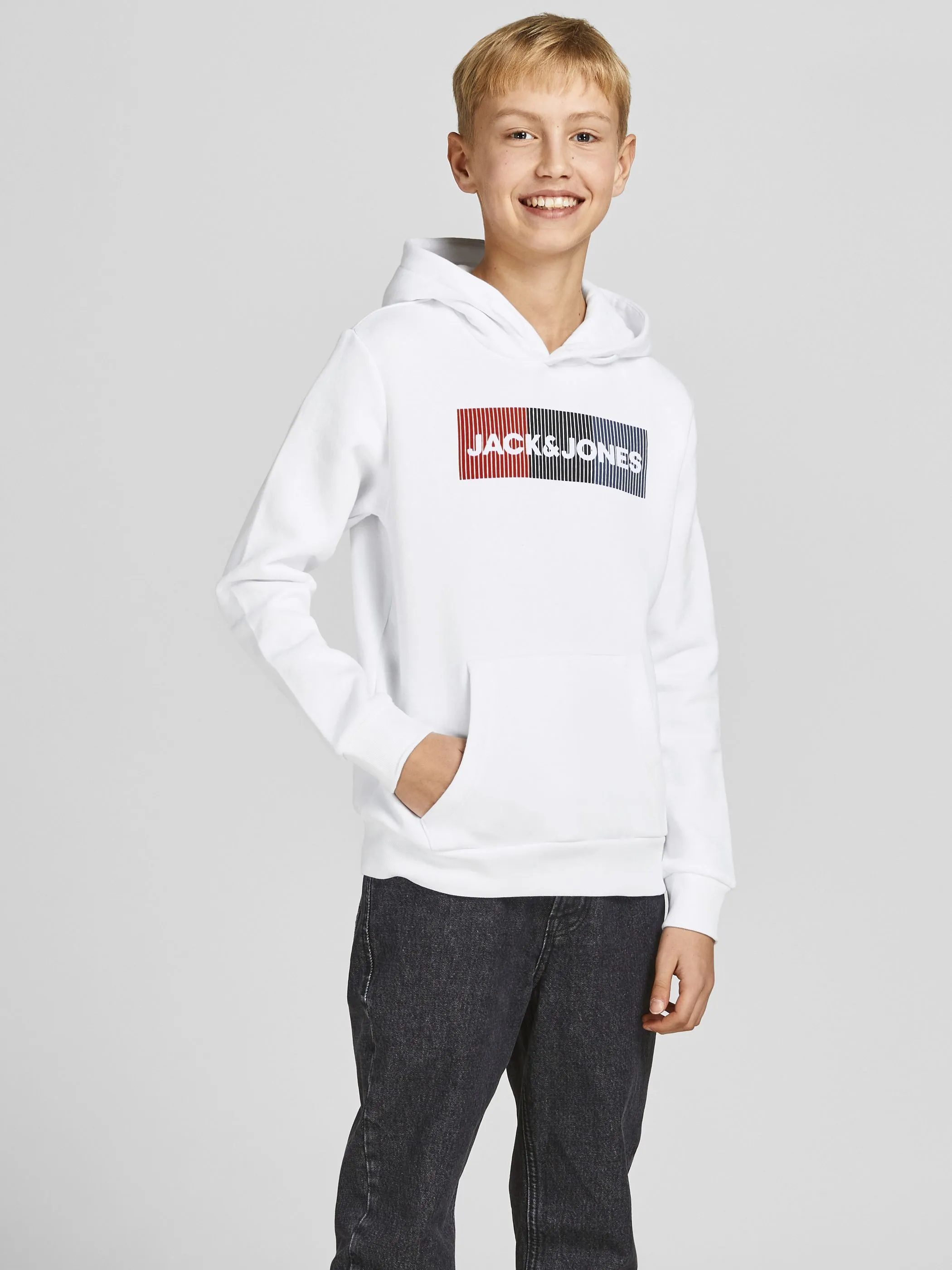 Jack&Jones Junior 12152841 JJECORP LOGO SWEAT HO Weiß 847246 178074007 5 Jack&Jones Junior 12152841 JJECORP LOGO SWEAT HO Weiß 847246 178074007 5
