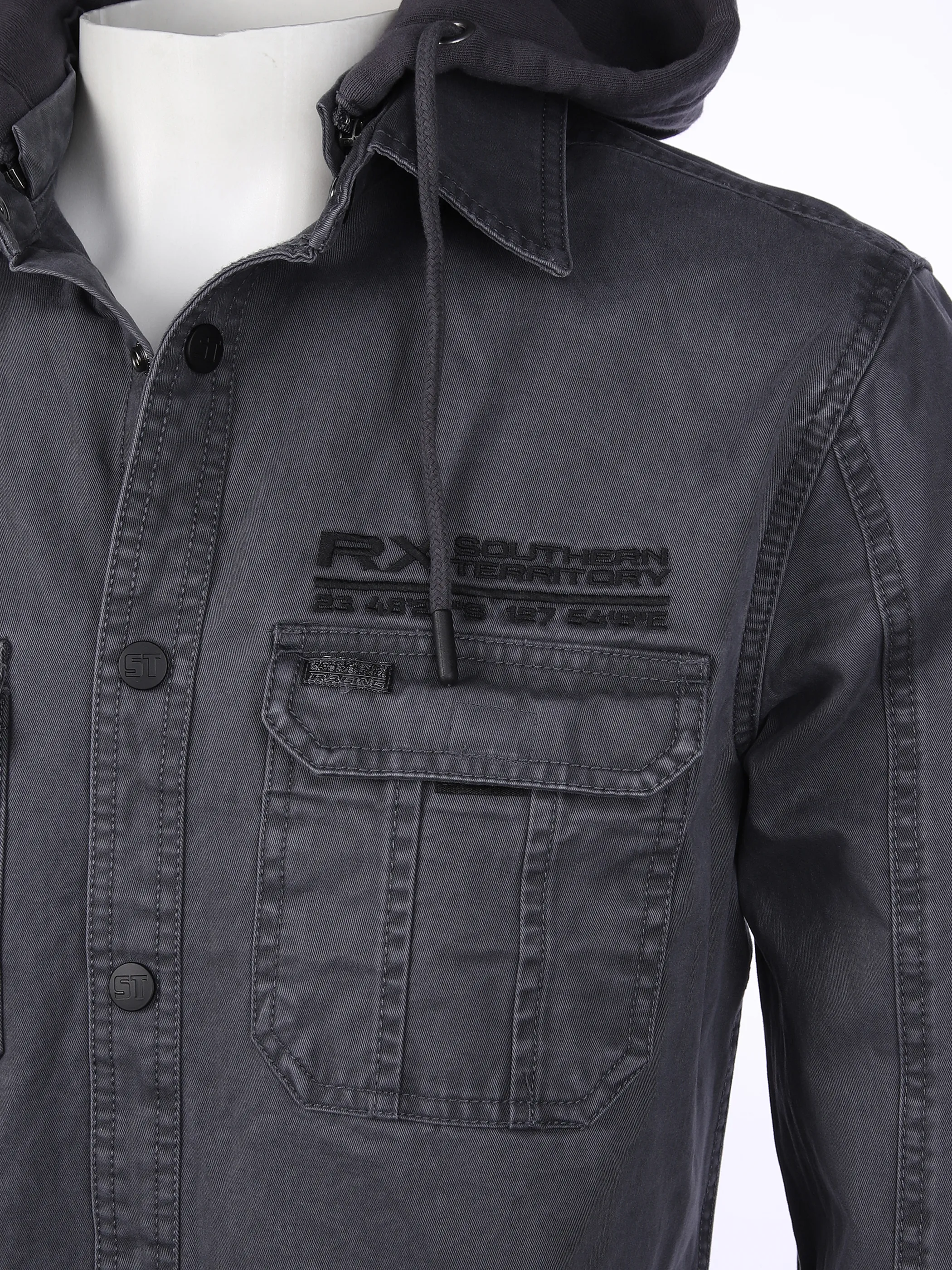 Southern Territory He. Overshirt 1/1 Arm washer Grau 862091 GREY 3 Southern Territory He. Overshirt 1/1 Arm washer Grau 862091 GREY 3
