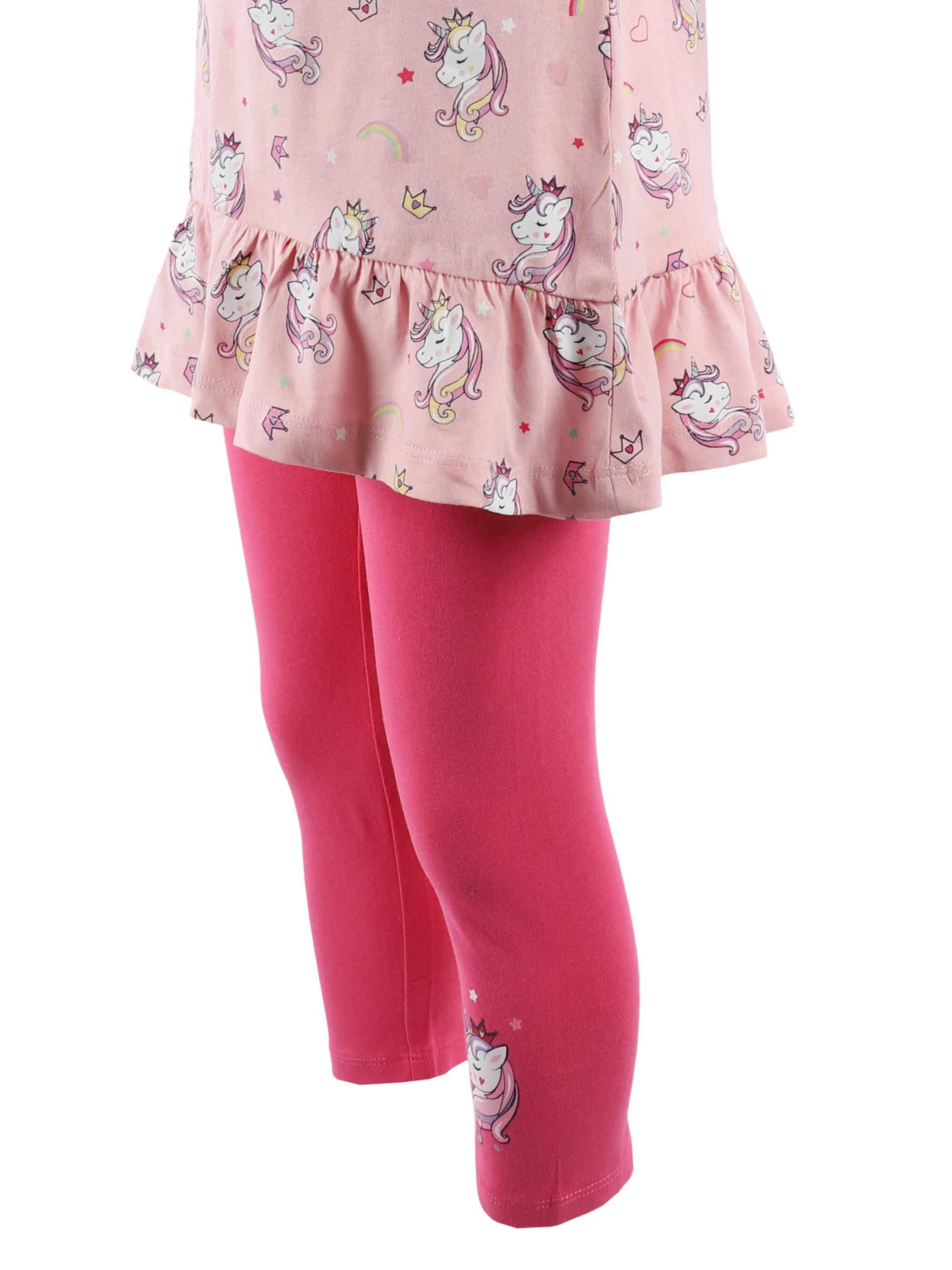 Stop + Go KM 2er Set Tunika+Leggings in Weiß 875609 WEIß/PINK 5