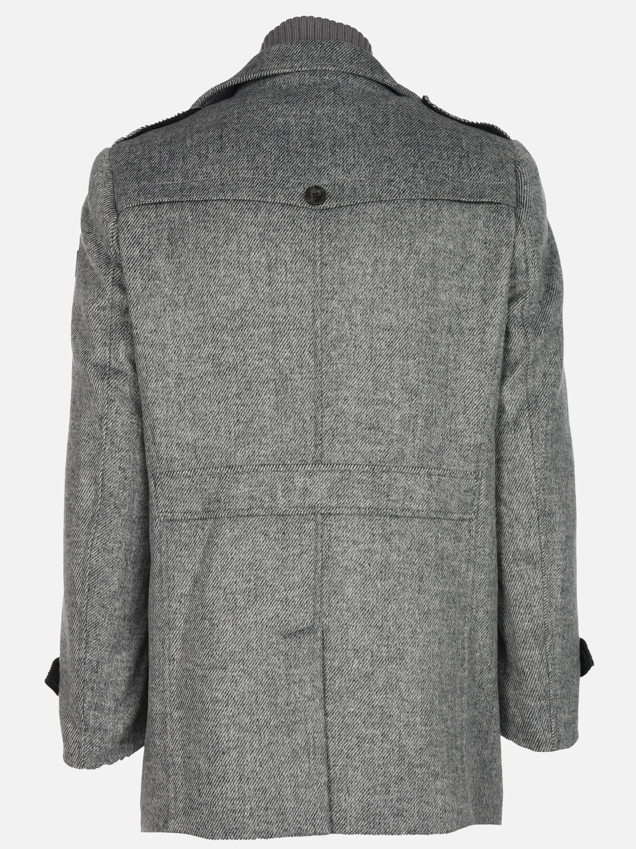 Jim Spencer He. Wollmantel 2in1 Epolette Grau 918286 GRAU 2