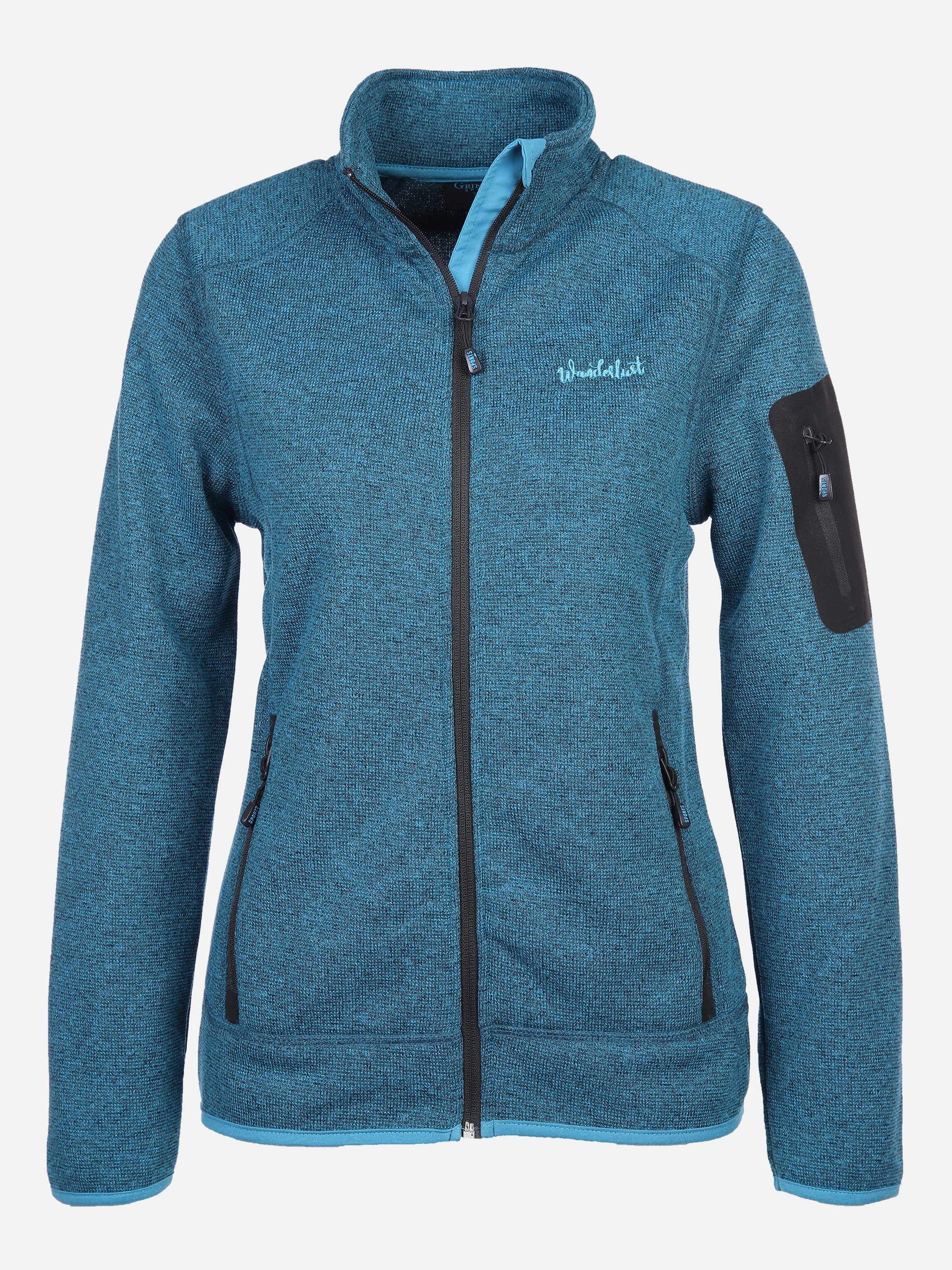 Grinario Sports Da-Fleecejacke Blau 868041 LIGHT BLUE 1 Grinario Sports Da-Fleecejacke Blau 868041 LIGHT BLUE 1
