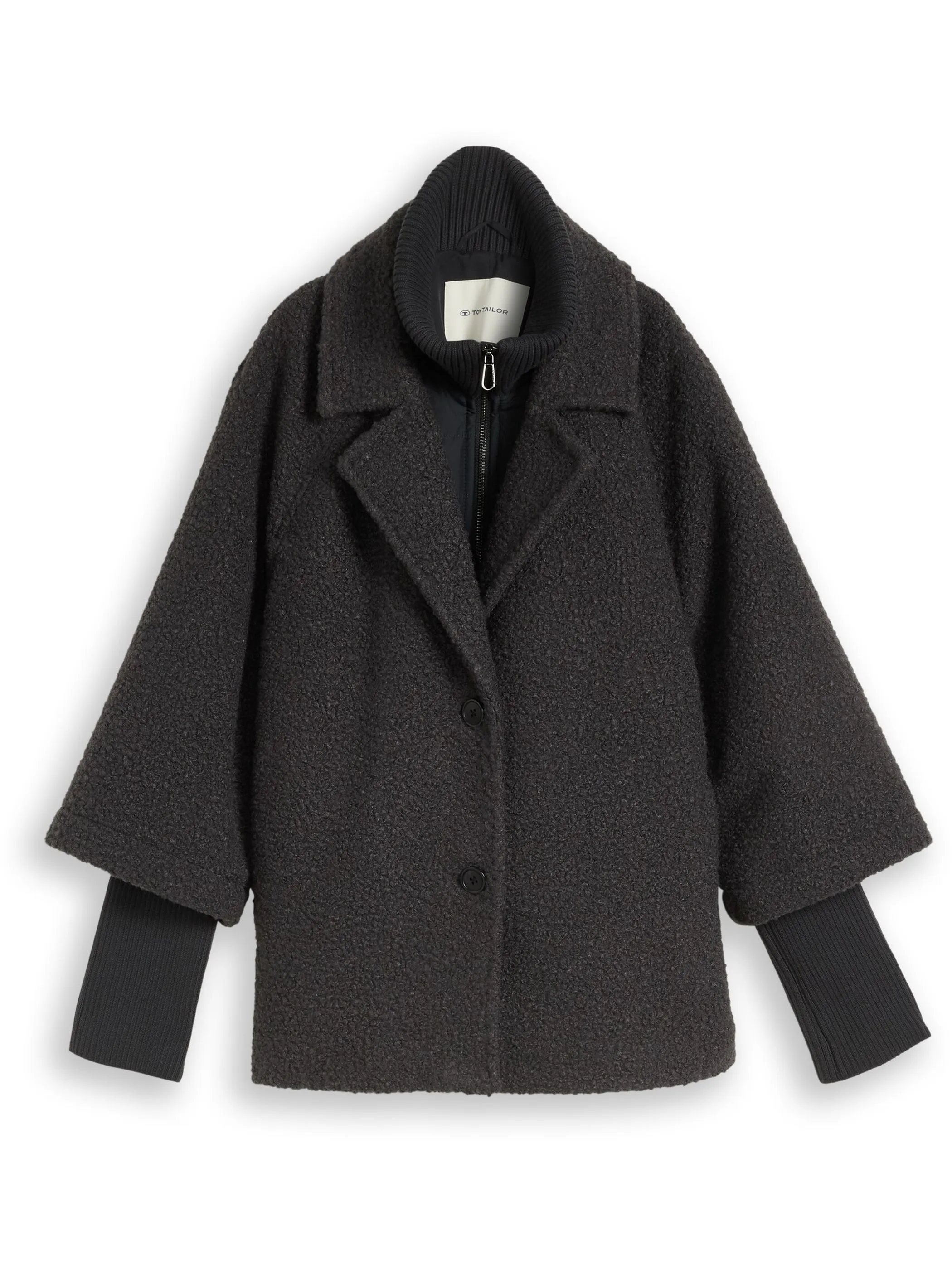 Tom Tailor 1051134 cosy cape jacket Grau 934175 41131 5