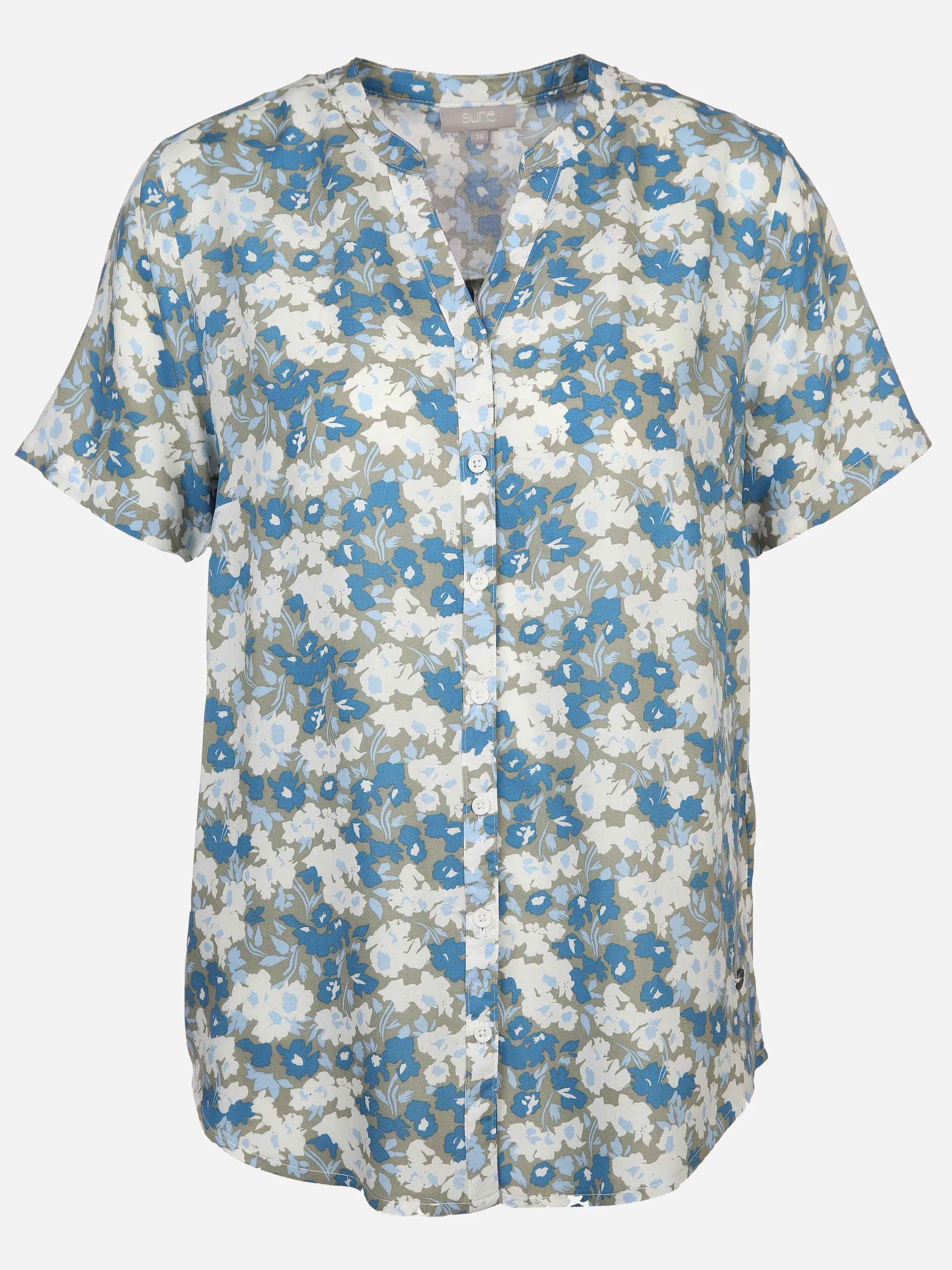 Sure Da-Bluse m. Druck Salbei 890825 SALBEI 1