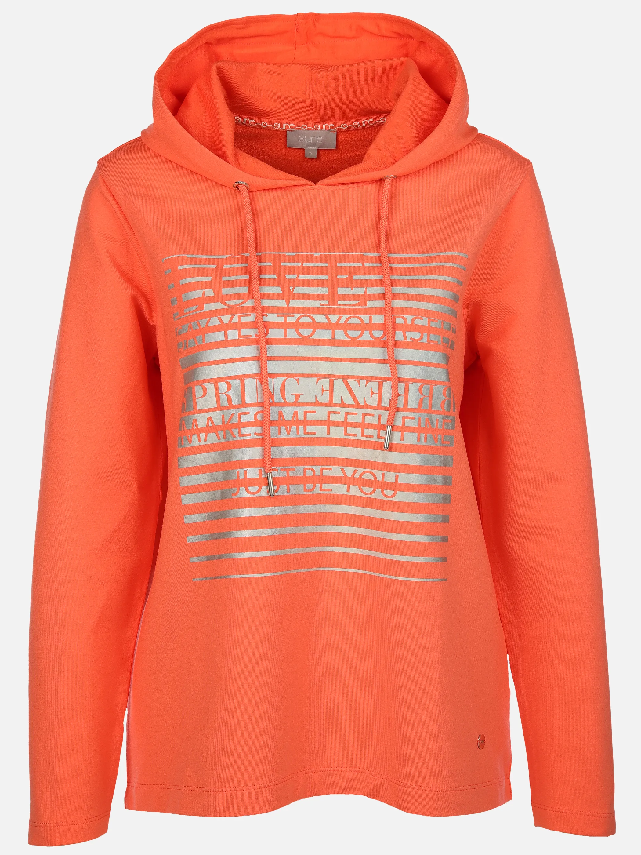 Sure Da-Sweatshirt m. Kapuze Orange 904749 PEACH ECHO 1