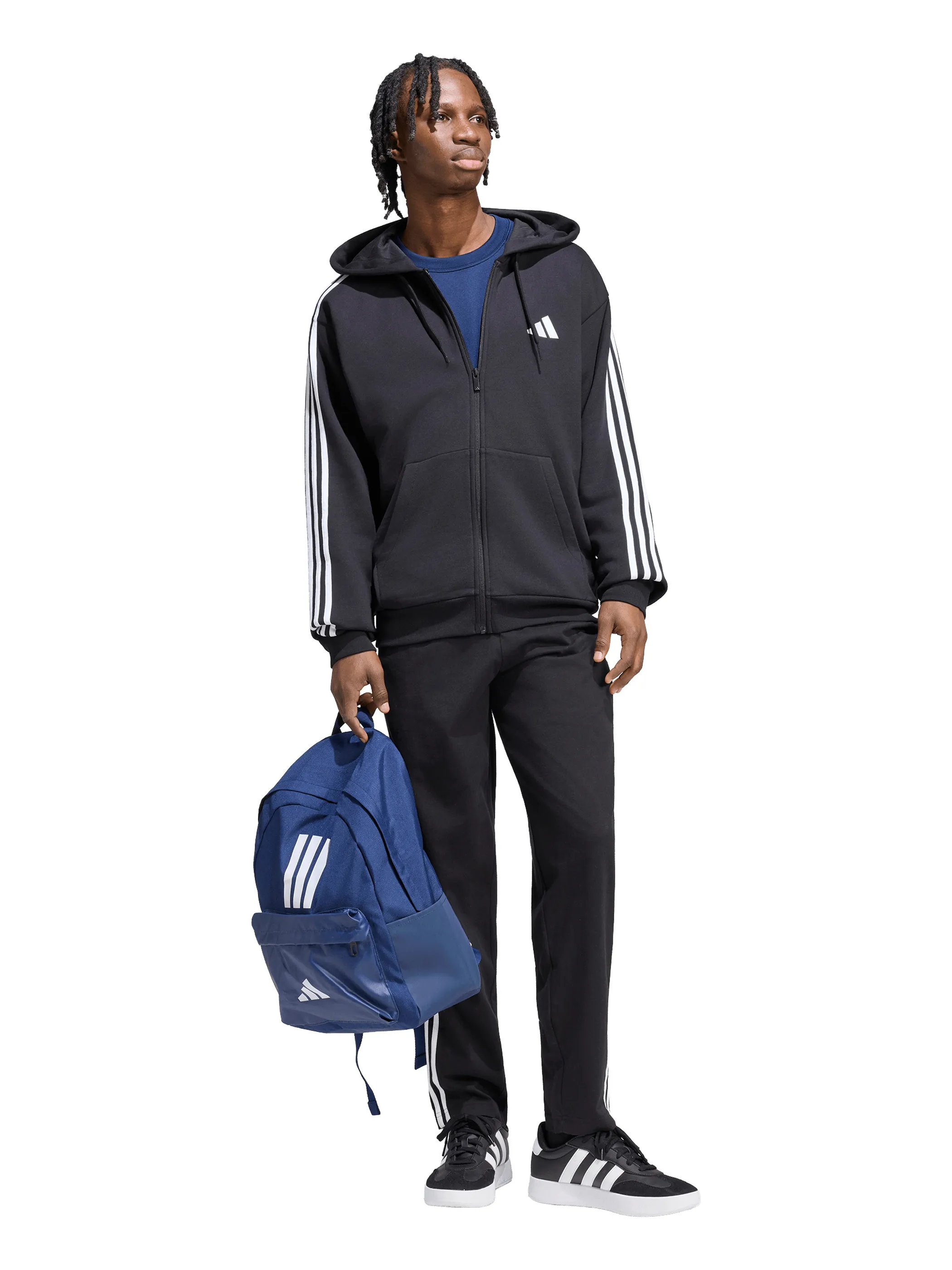 Adidas KY6568 He-Sweatjacke ESS 3S 100% CO, schwarz Schwarz 929524 000 1