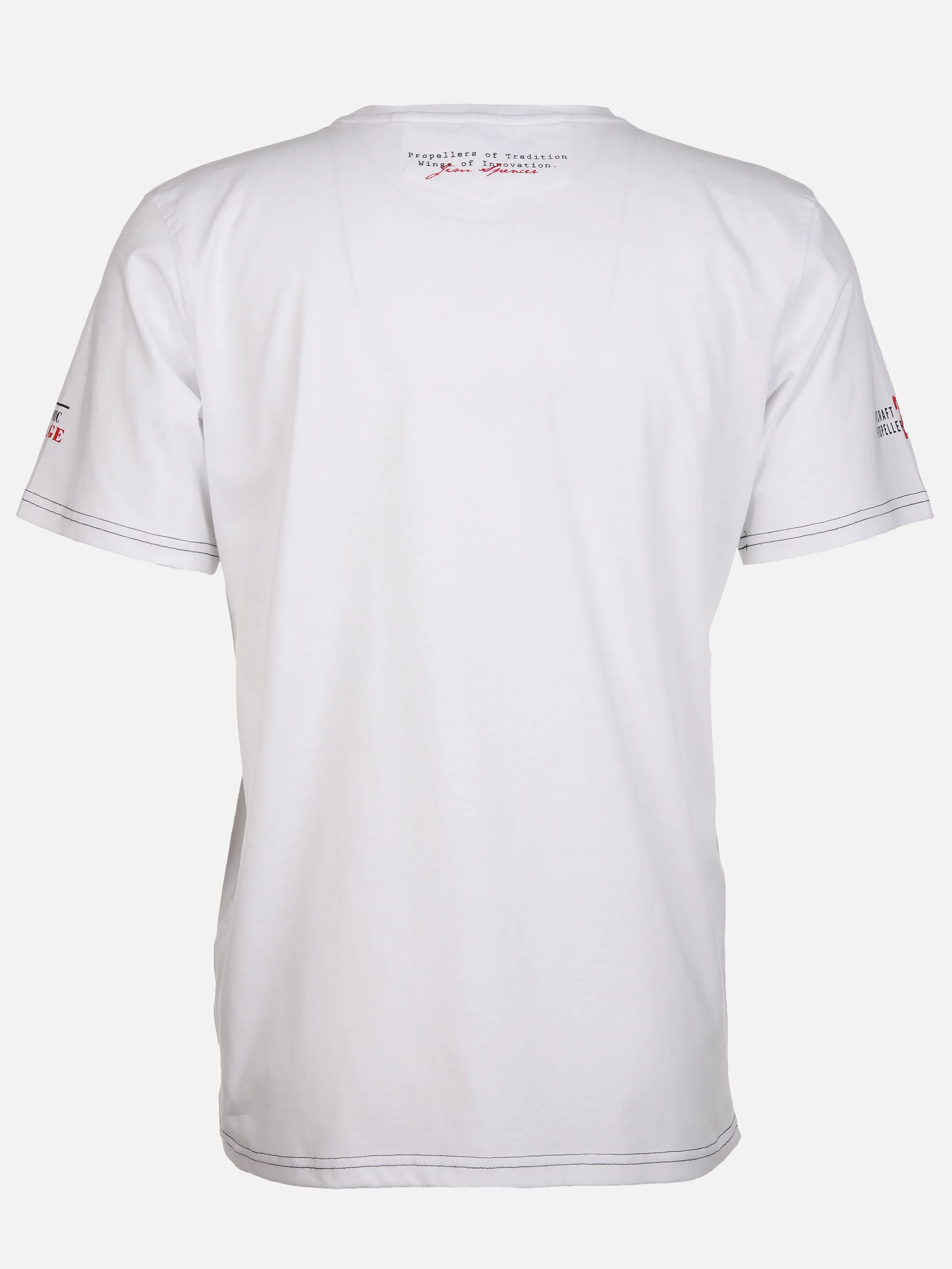 Jim Spencer He. T-Shirt 1/2 Arm Druck RH Weiß 893212 WHITE 2 Jim Spencer He. T-Shirt 1/2 Arm Druck RH Weiß 893212 WHITE 2