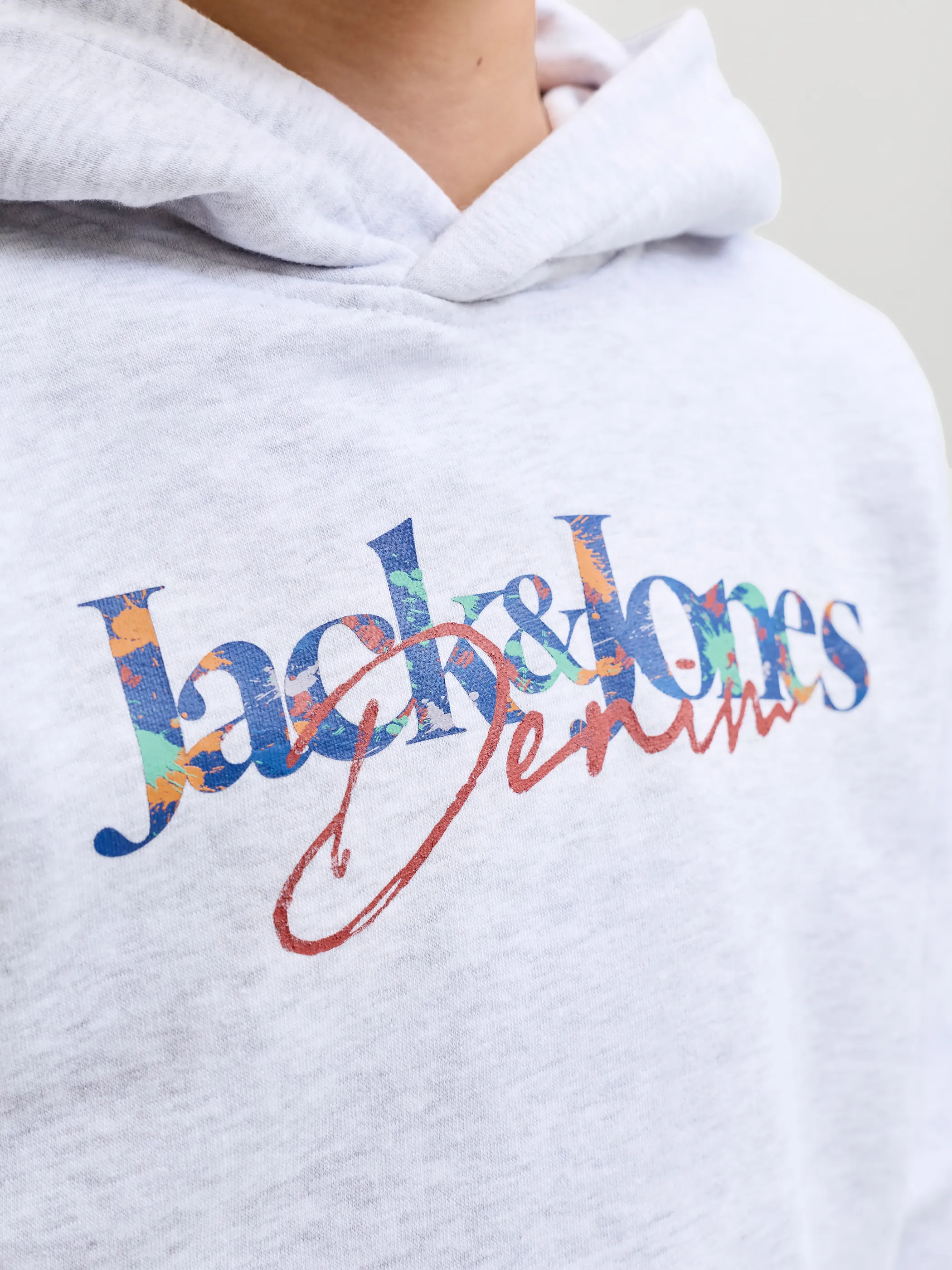 Jack&Jones Junior 12299710 JJTOM SWEAT HOOD SN JNR Weiß 931433 200349 3