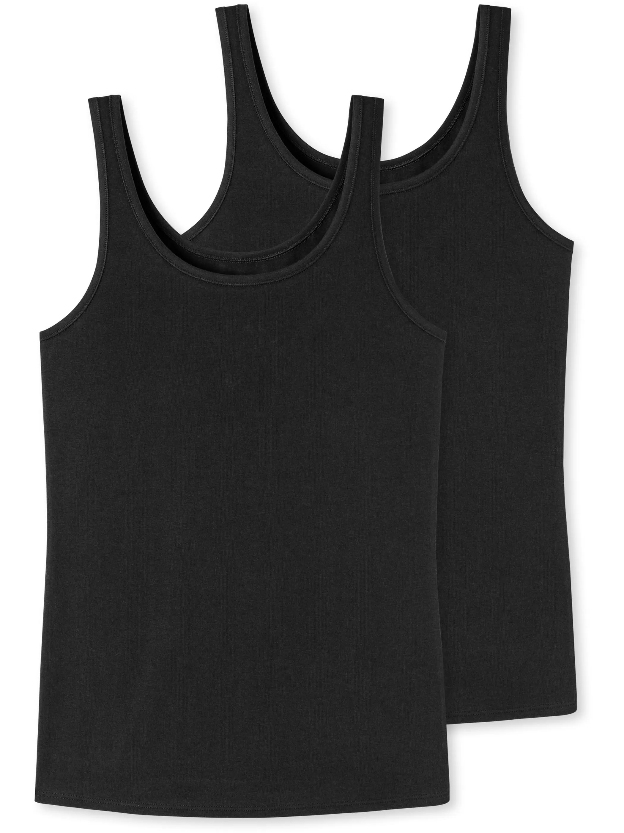 UNCOVER by Schiesser 173955  2PACK Trägertop Schwarz 913980 000 1