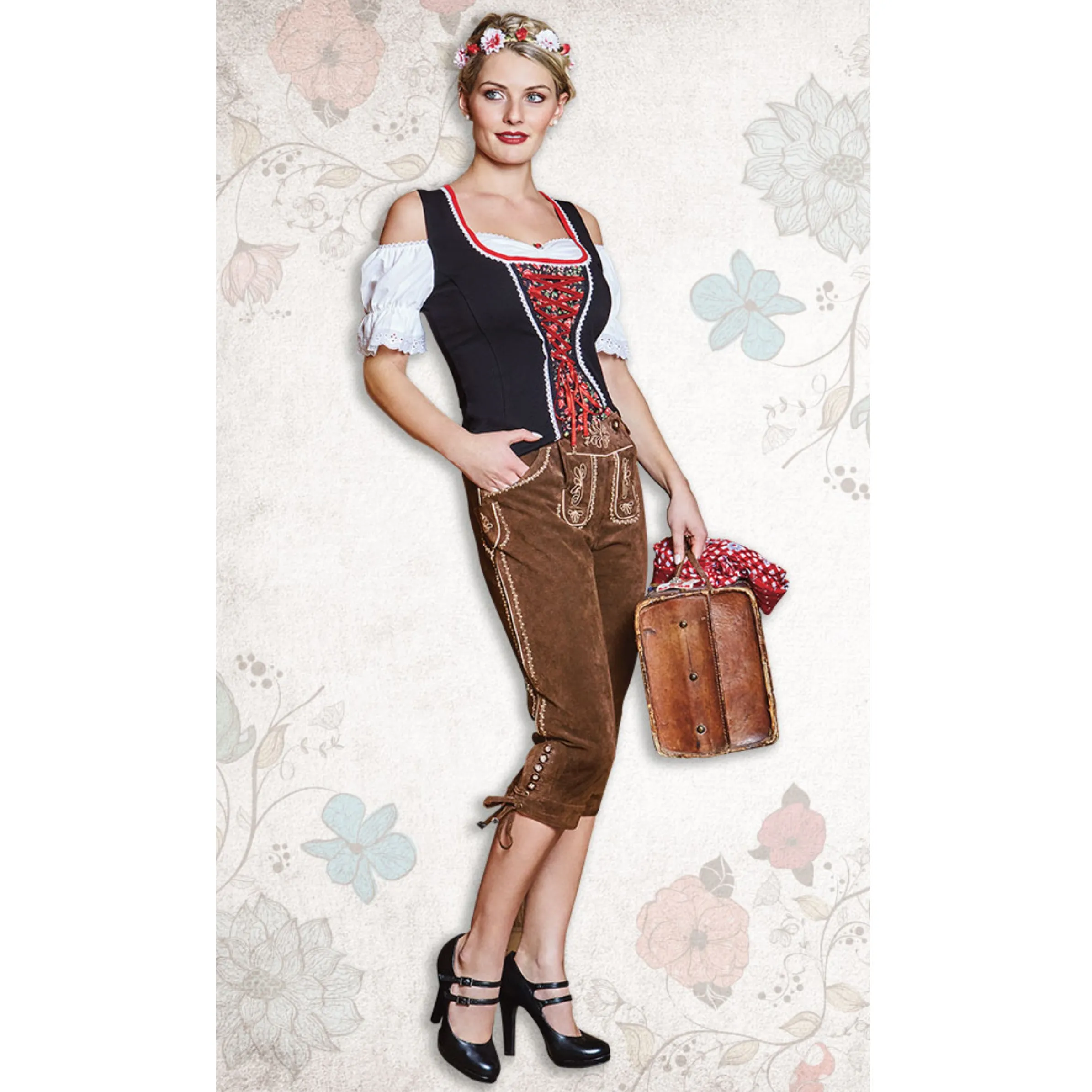 Brandl Tracht Da-Echtleder-Kniebundhose Braun 751966 TOFFEE 4