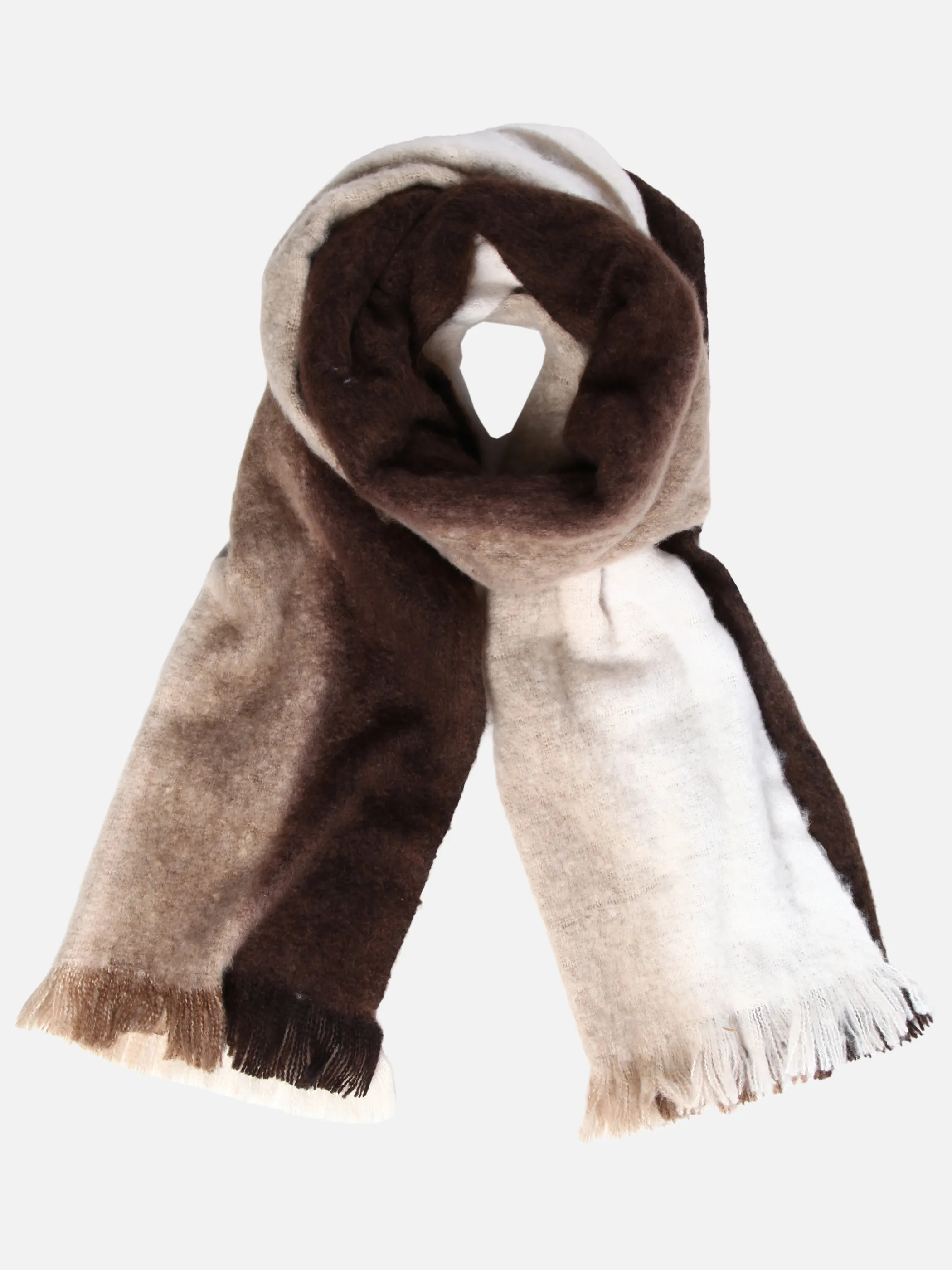 Lisa Tossa Da-Schal m. Rüschen Braun 929815 BROWN 2