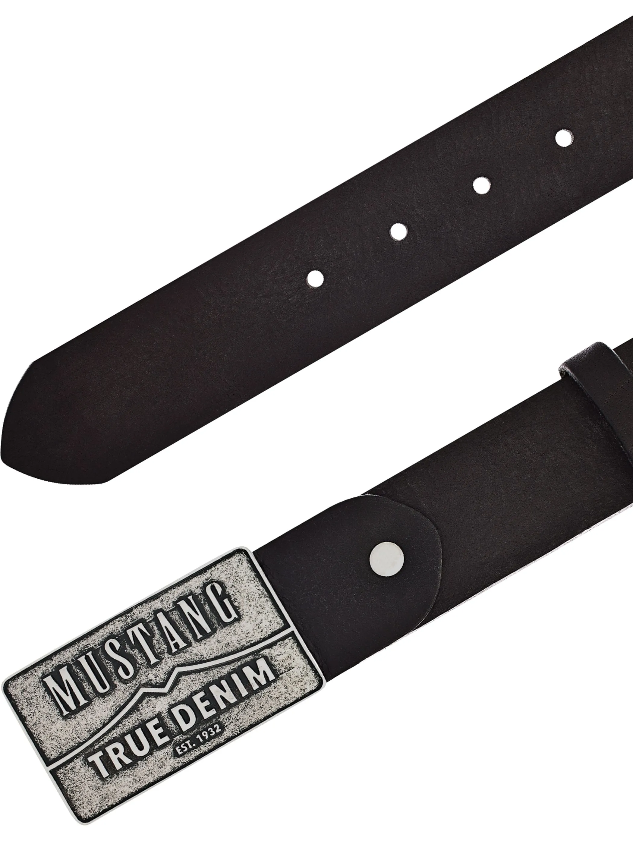 Mustang MG2170R17 40 mm Vollledergürte Schwarz 885639 0790 2