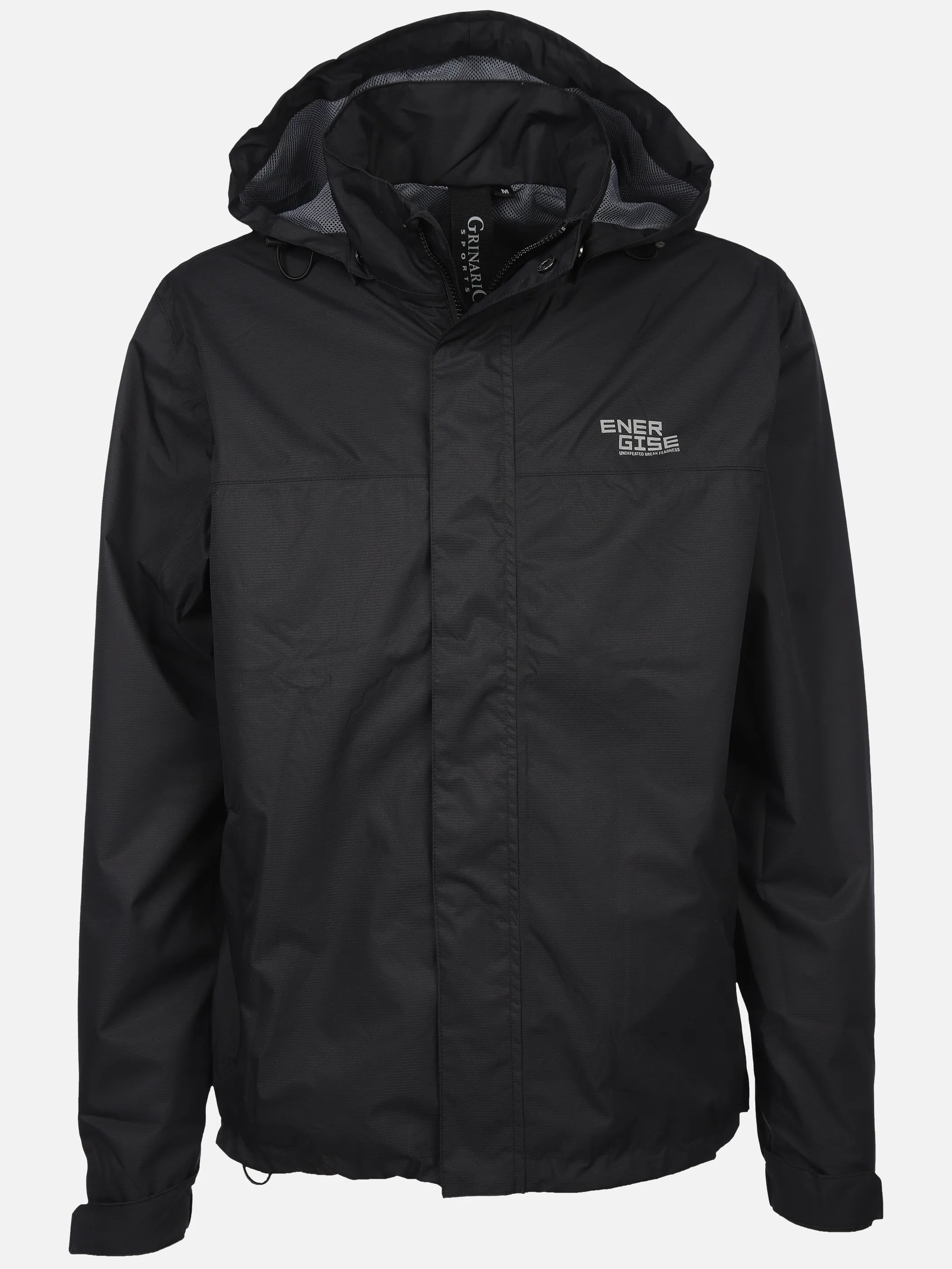 Grinario Sports He-Regenjacke verpackbar Schwarz 904301 BLACK 1