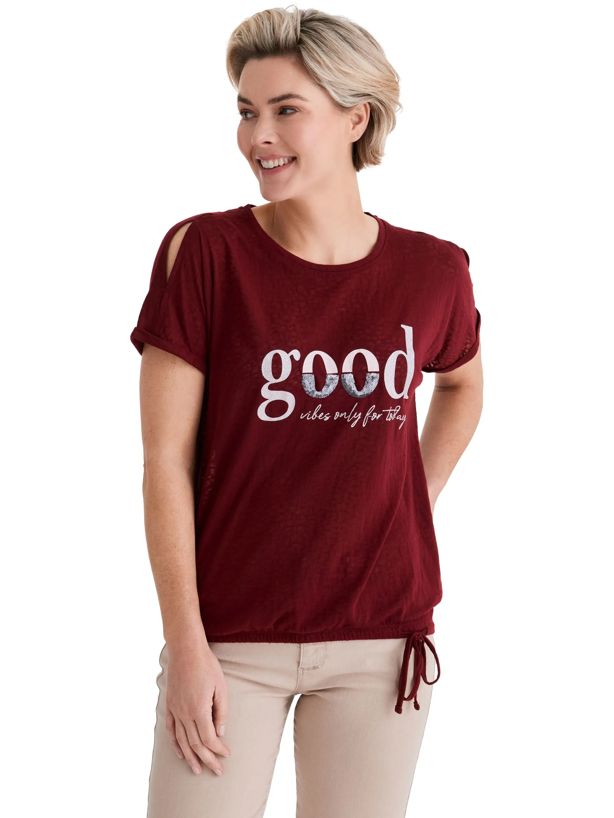 Stooker DOB 23160070003555 Da. T-Shirts / Rot 928311 3555 1