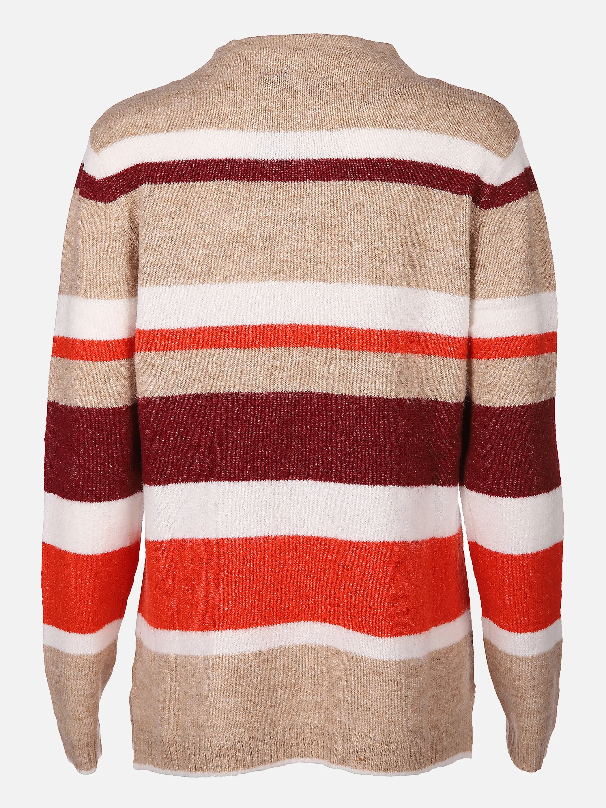 SURE Collection Da-Streifenpullover m. Stehkra Rot 844675 BURGUND ME 2