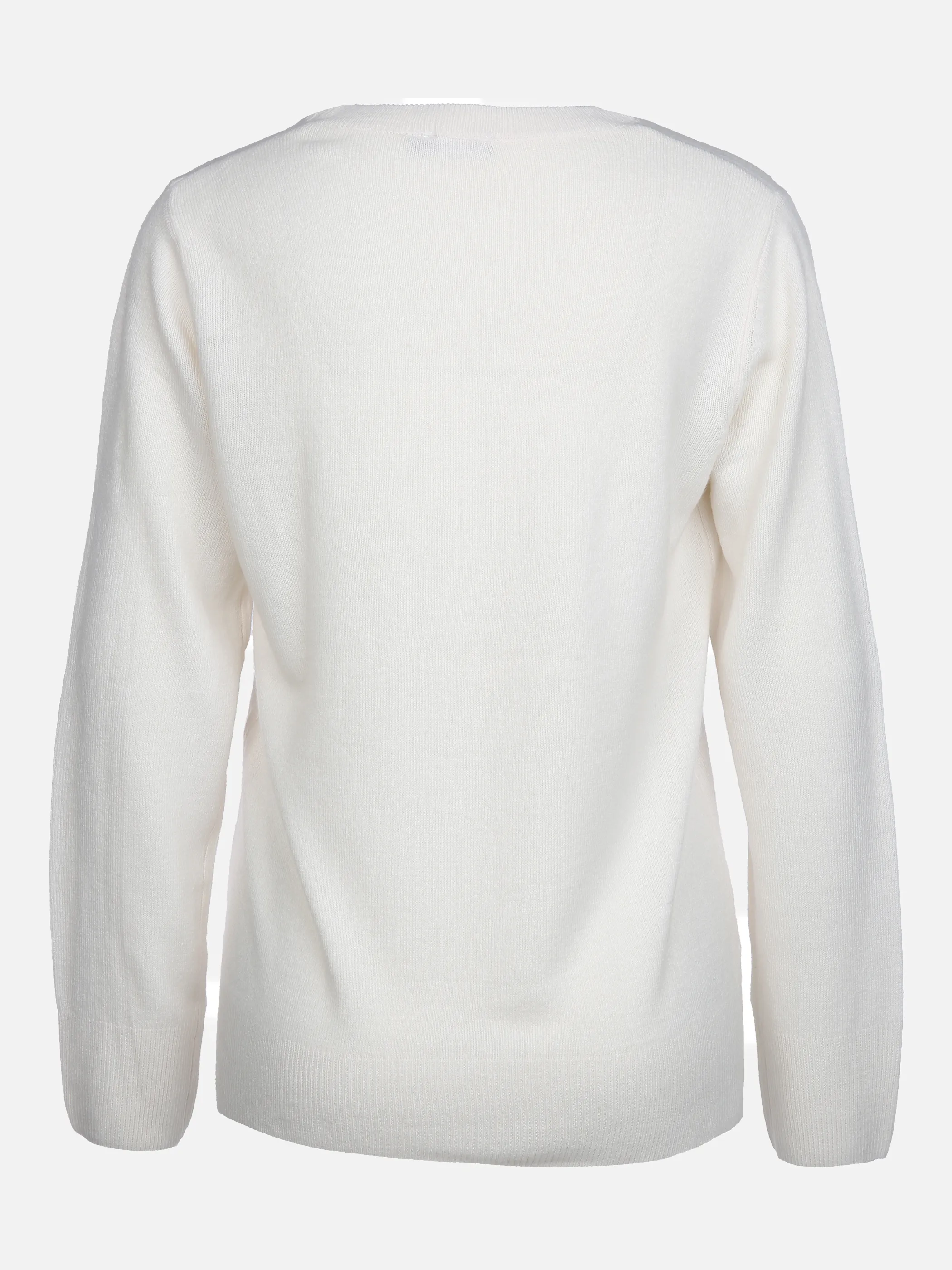Sure Da-Rundhals-Pullover wie Cashm Weiß 856106 CREME 2