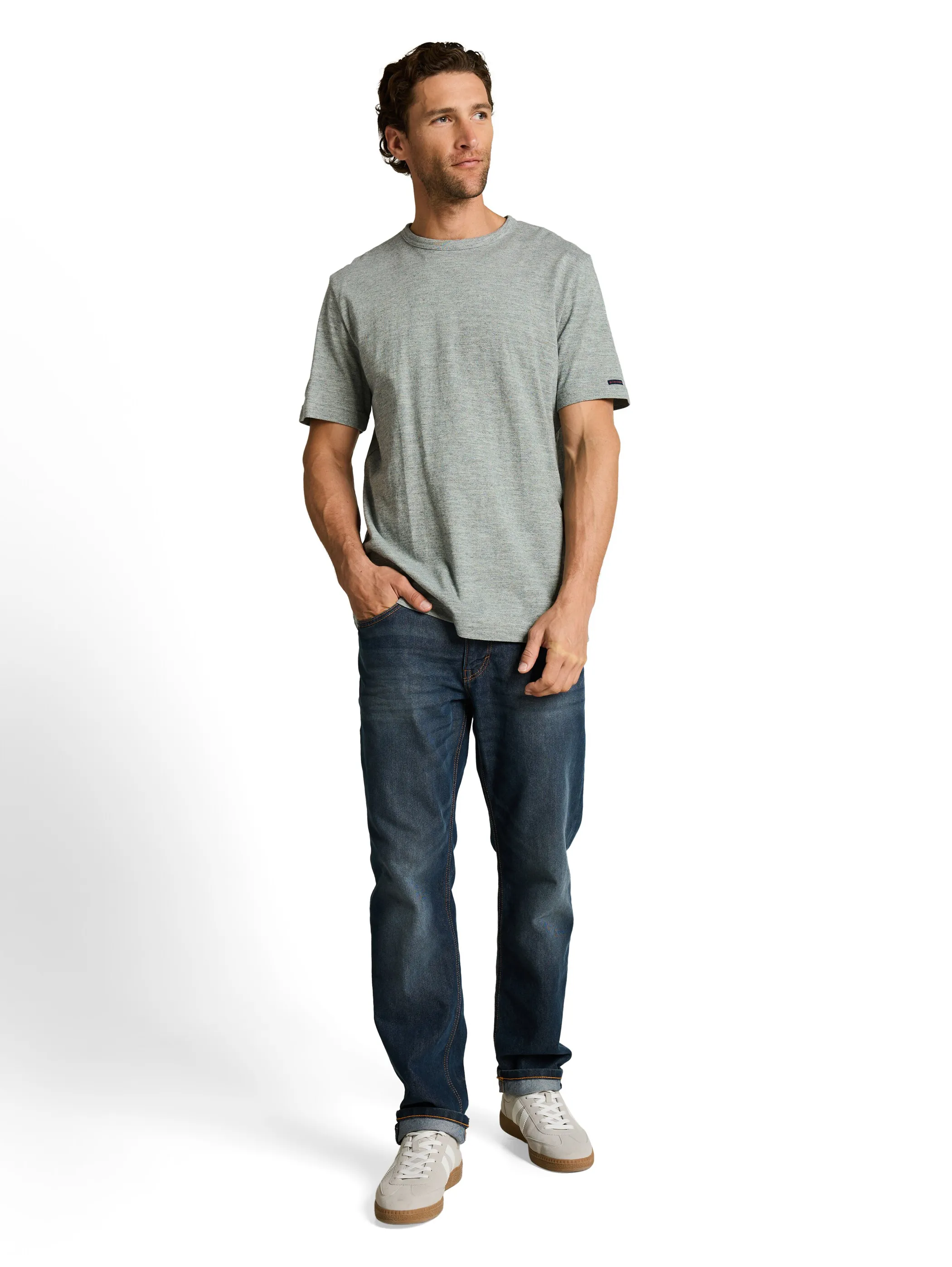 Tom Tailor 1050601 NOS detailed fine striped t-shirt Grün 922102 40037 1