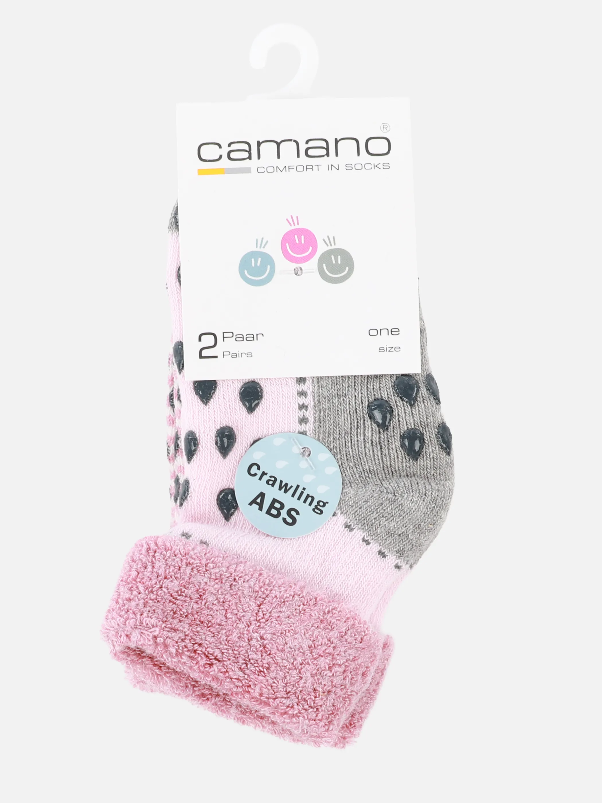 Camano 1106008 Baby ABS Socken 2er Pa Pink 861566 4300 3