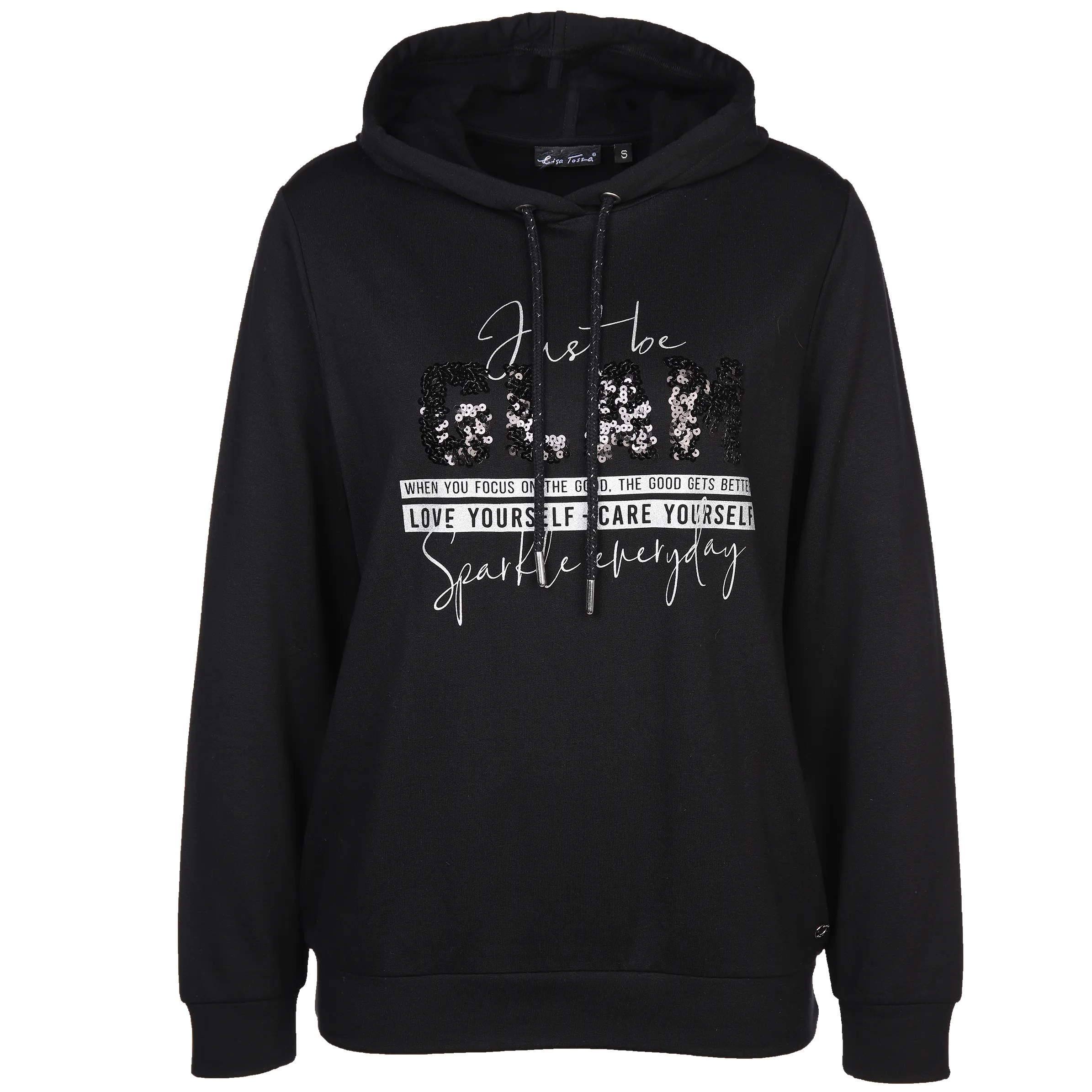 Lisa Tossa Da-Edelsweatshirt m. Kapuze Schwarz 886870 SCHWARZ 1