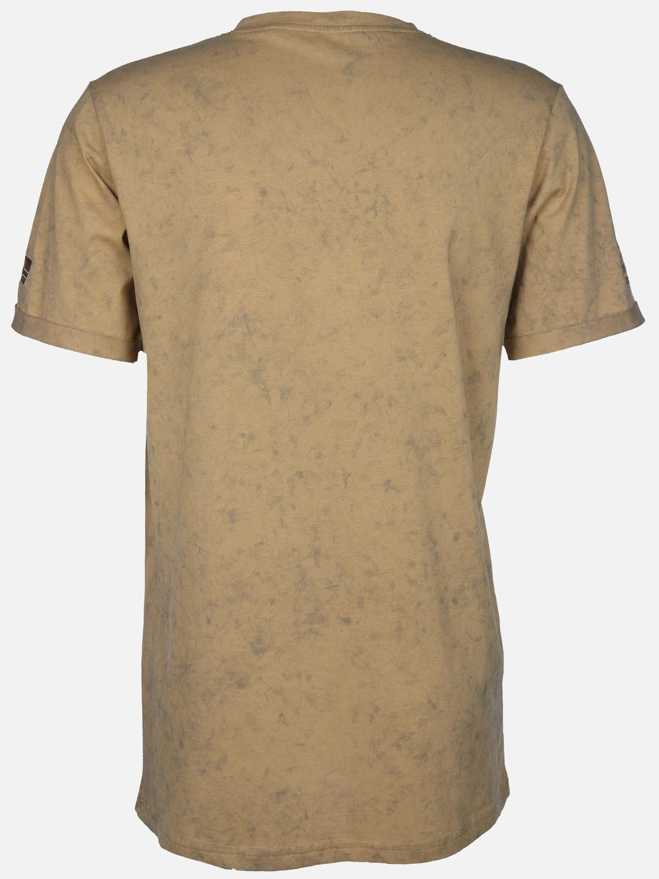 Southern Territory He. Henleyshirt 1/2 Arm alloverprint Beige 910641 BEIGE 2