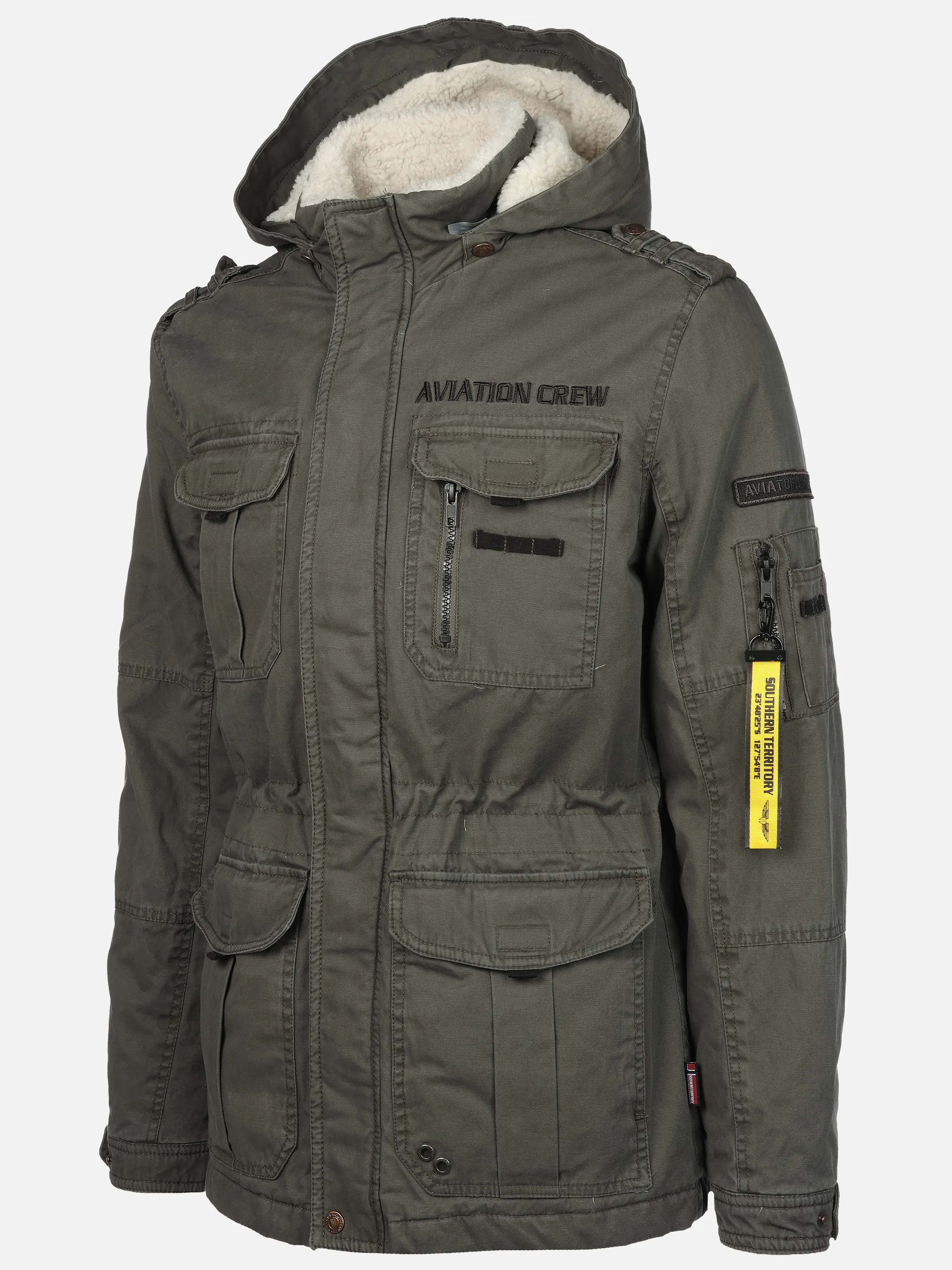 Southern Territory He. Fieldjacke wattiert Aviation Oliv 912654 9137 3