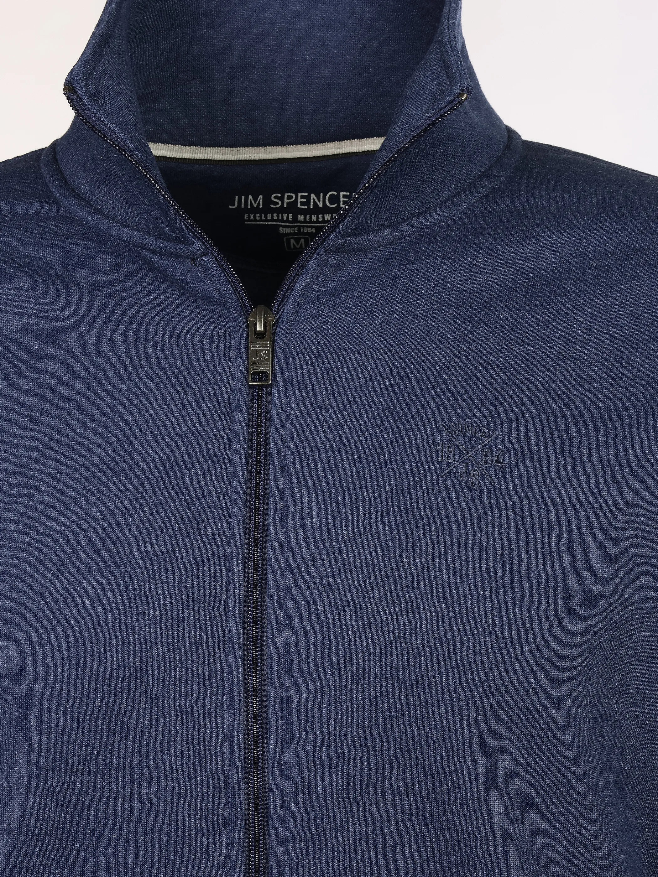 Jim Spencer He. Sweatjacke side pockets Blau 930313 NEWBLUE 3