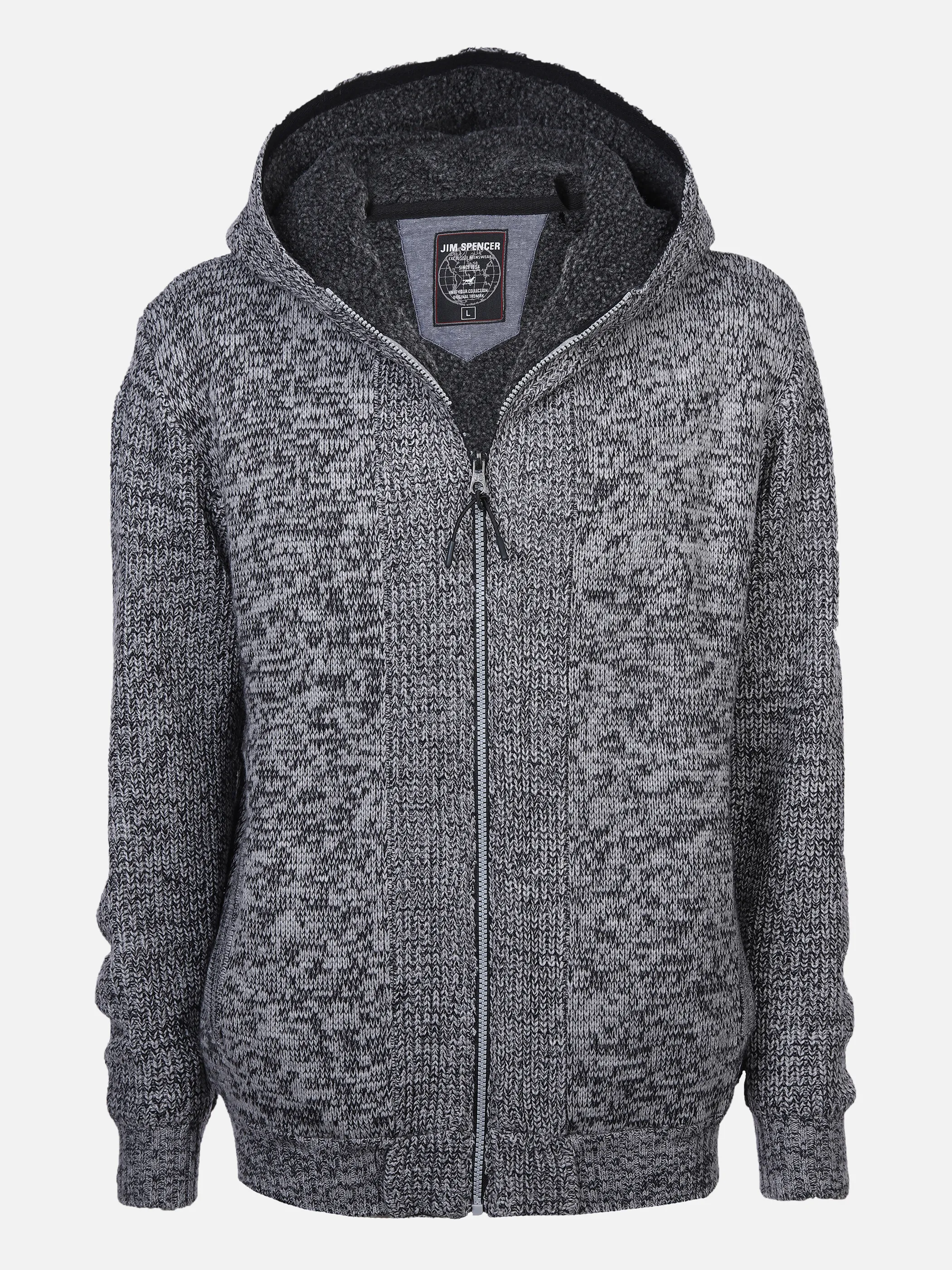 Jim Spencer He. Strickjacke wattiert mel Grau 867037 GREYMEL 1 Jim Spencer He. Strickjacke wattiert mel Grau 867037 GREYMEL 1