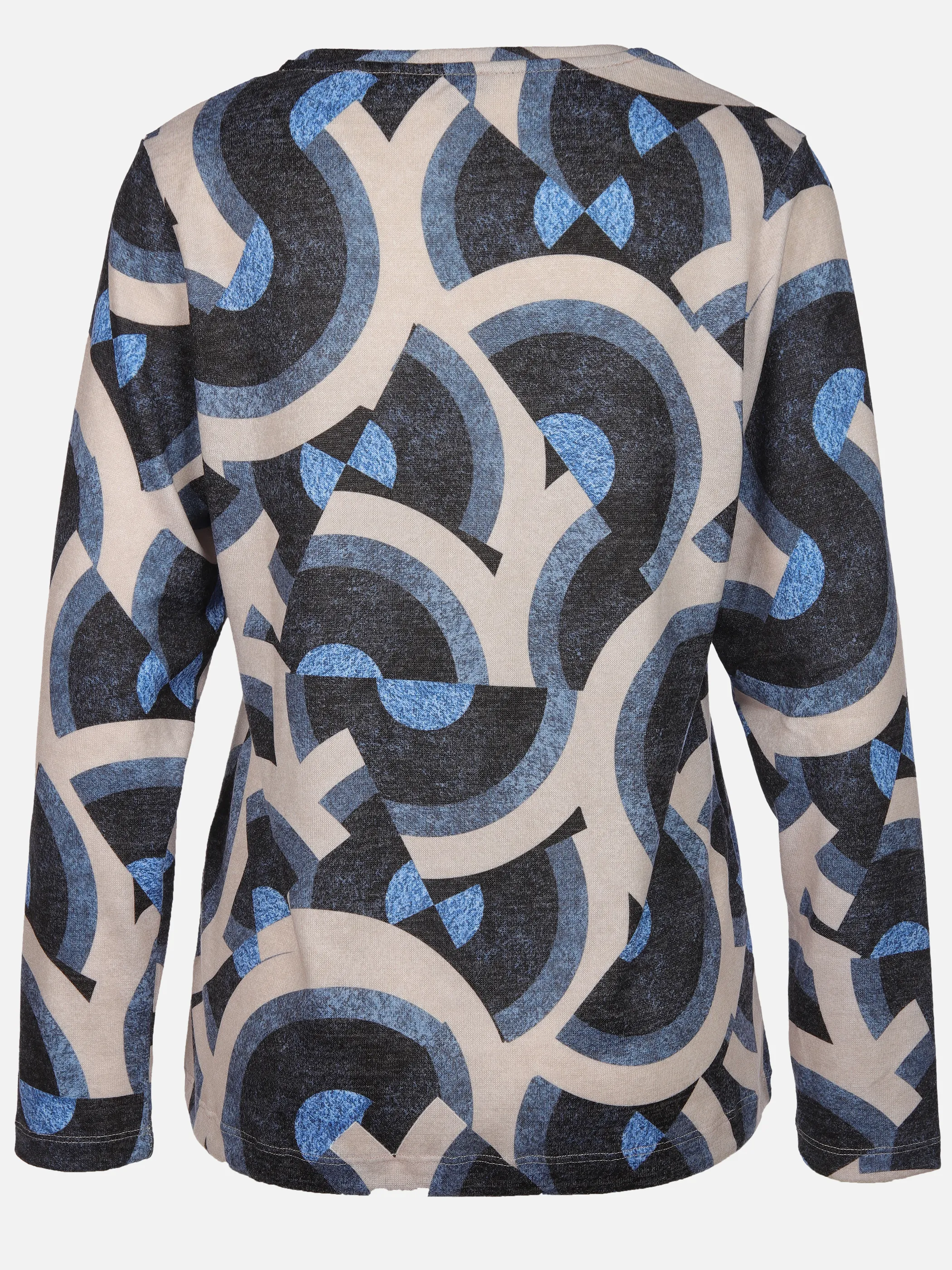 Sure Da-Print Flauschshirt Blau 916281 BLUE/BEIGE 2