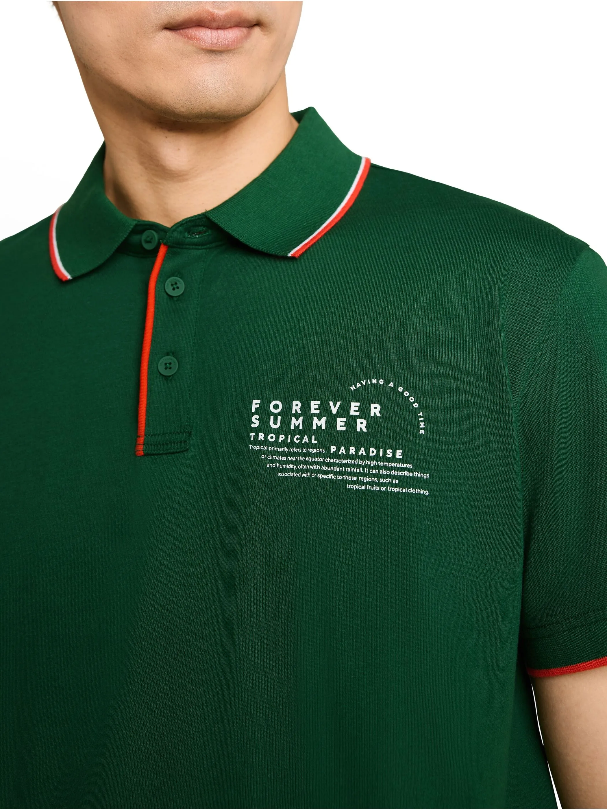 Tom Tailor 1053338 printed polo Grün 926458 15593 3